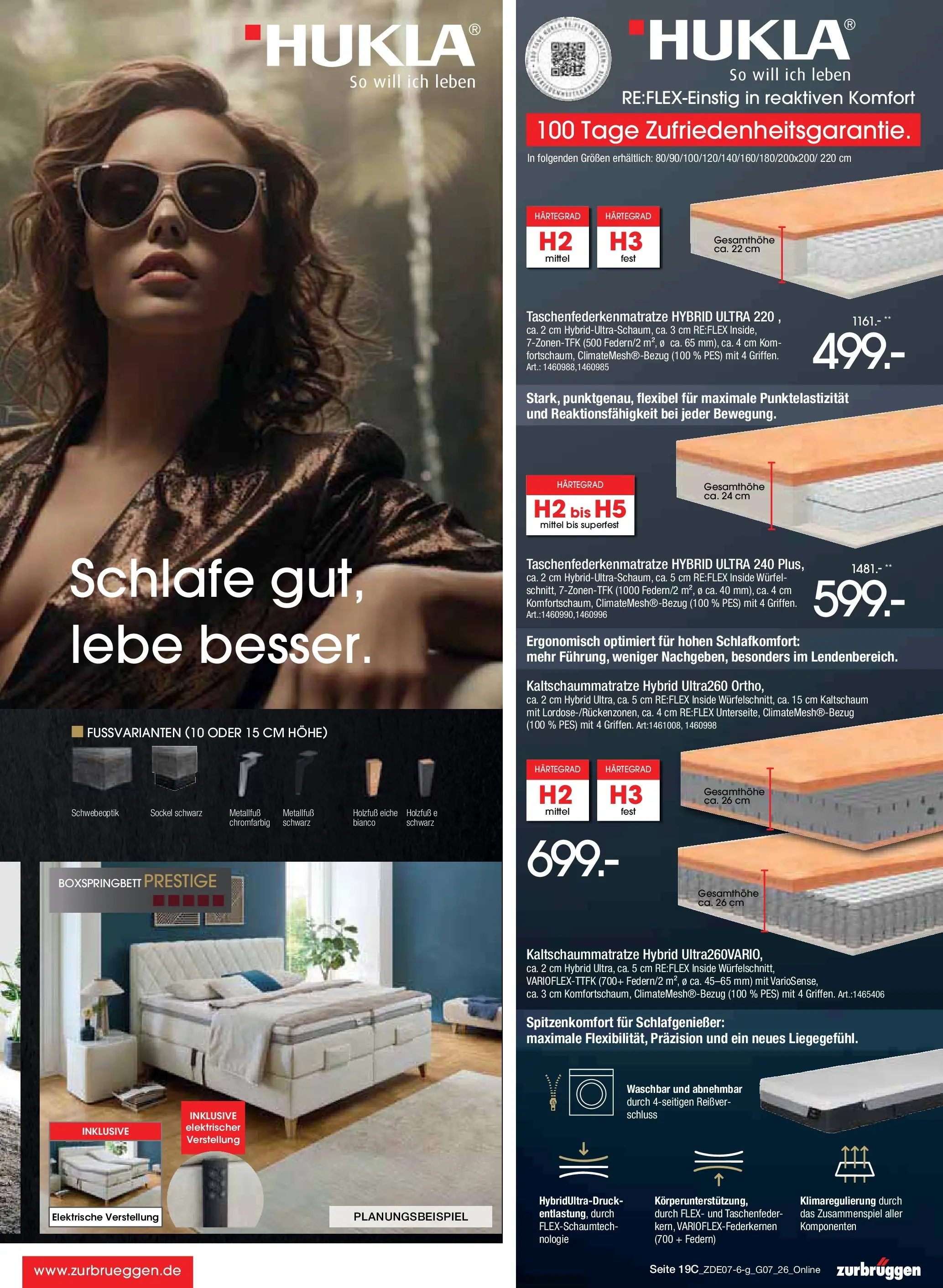 Zurbrüggen Sonderverkauf (ab 09.07.2026) zum Blättern | Seite: 25 | Produkte: Boxspringbett