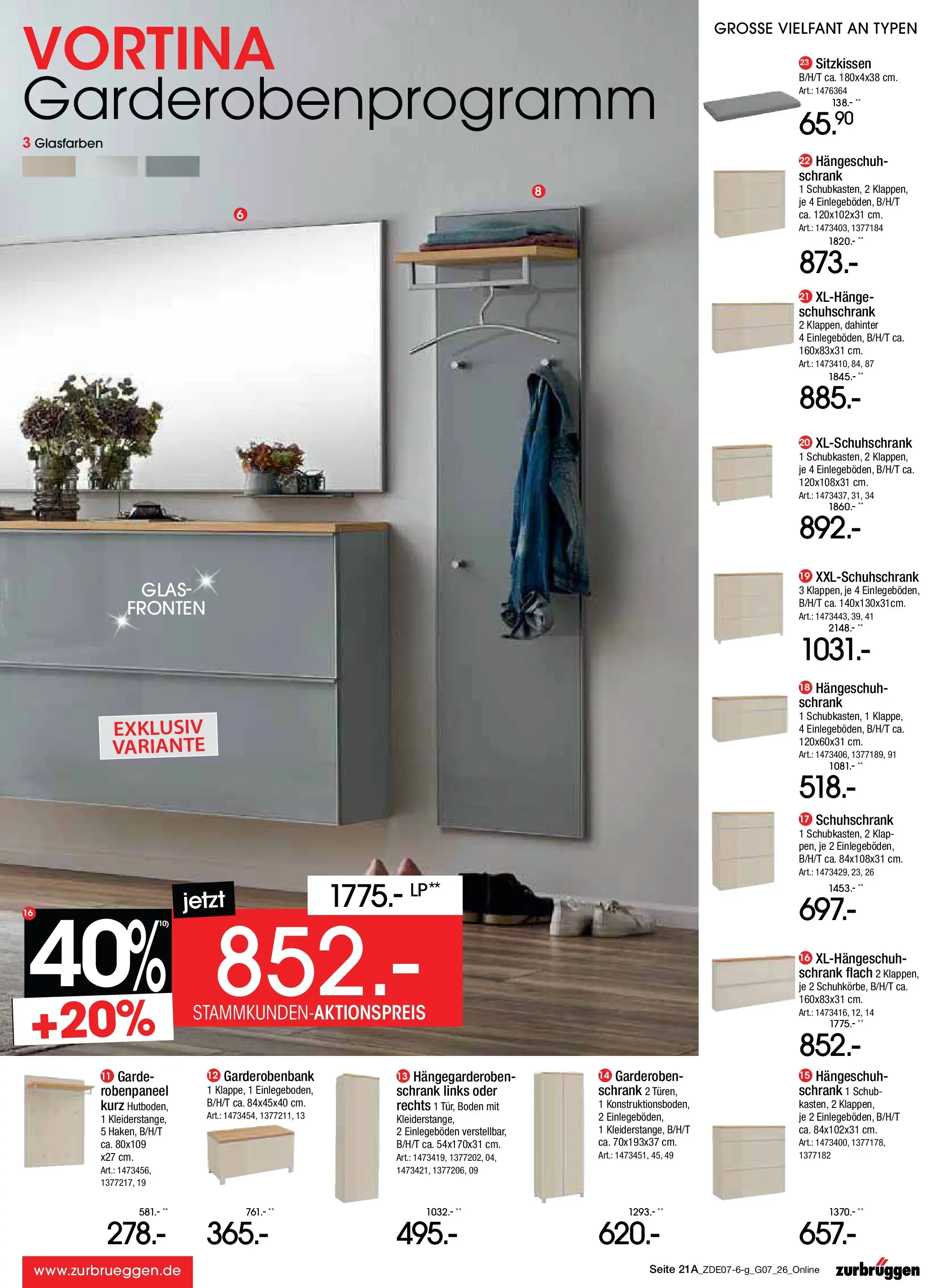 Zurbrüggen Sonderverkauf (ab 09.07.2026) zum Blättern | Seite: 29 | Produkte: Schrank