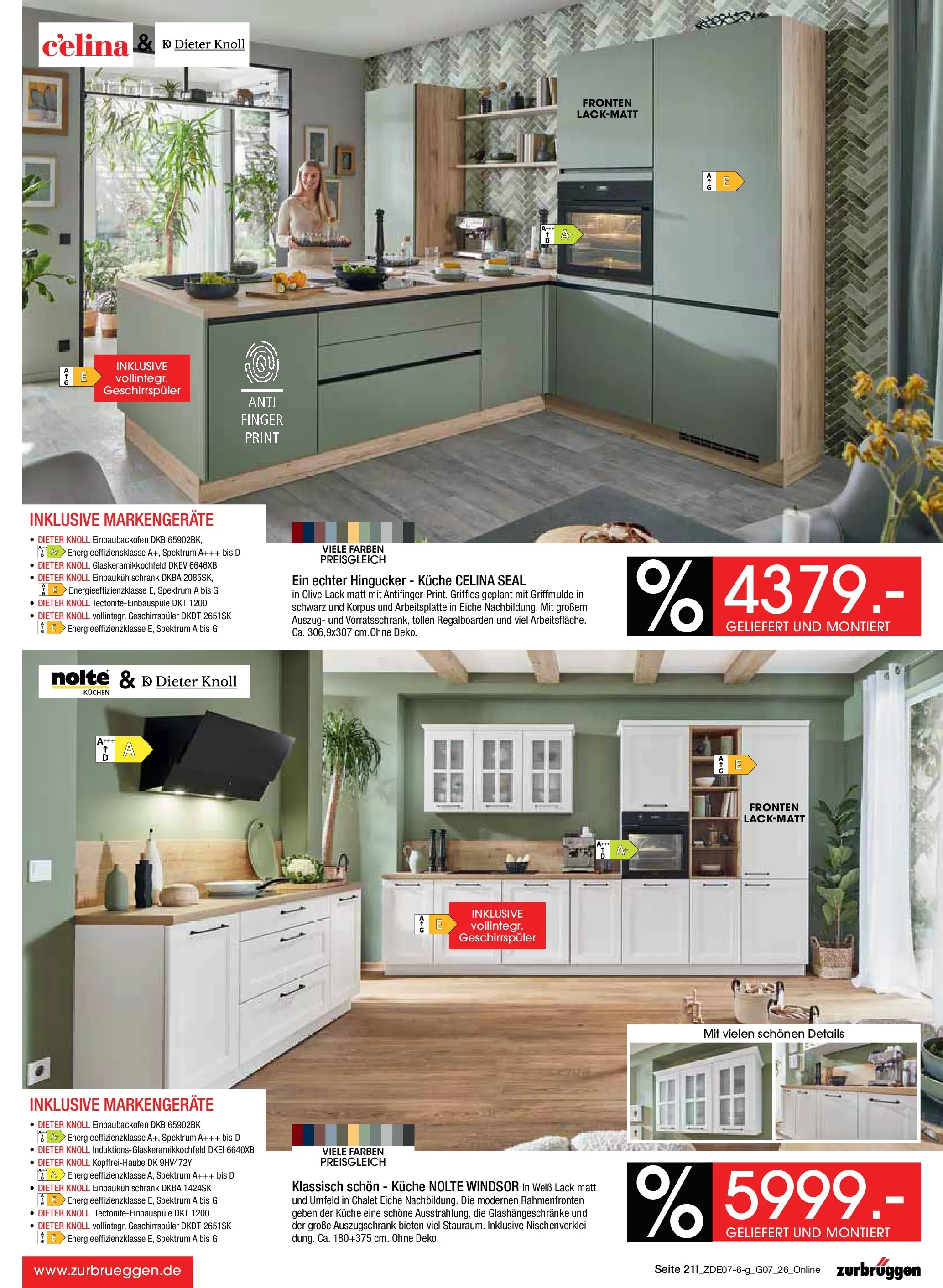 Zurbrüggen Sonderverkauf (ab 09.07.2026) zum Blättern | Seite: 45 | Produkte: Geschirrspüler, Küche, Kuchen