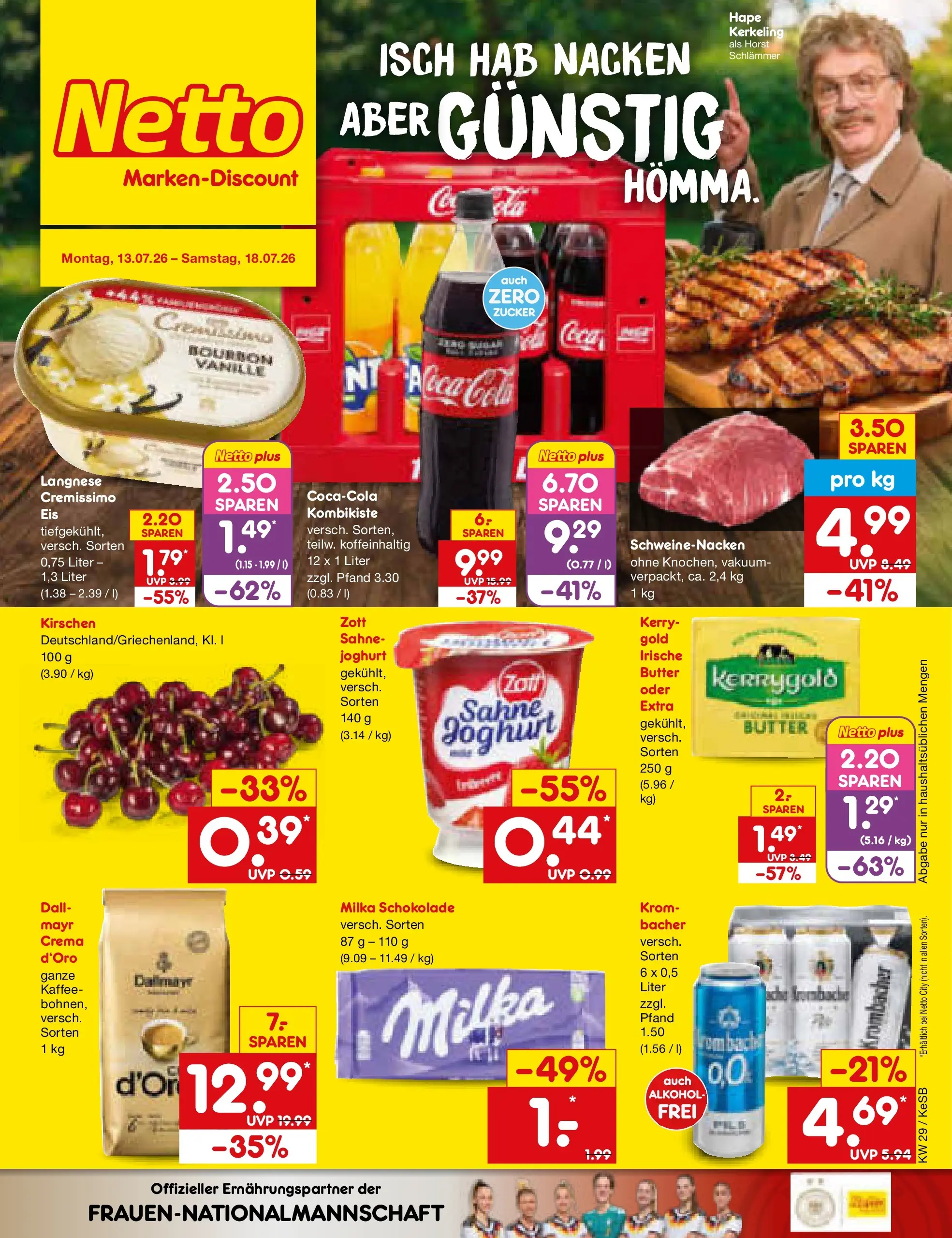 Netto Marken-Discount Prospekt Koblenz (ab 13.07.2026) ยป Angebote | Seite: 1 | Produkte: Kaffee, Schokolade, Milka, Kirschen Netto Marken-Discount Prospekt Koblenz (ab 13.07.2026) ยป Angebote | Seite: 1 | Produkte: Kaffee, Schokolade, Milka, Kirschen