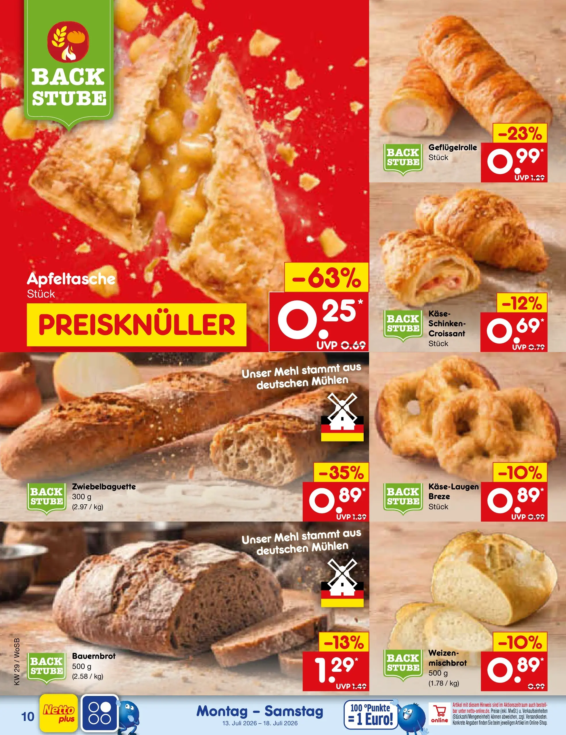 Netto Marken-Discount Prospekt Ludwigshafen-Edigheim (ab 13.07.2026) ยป Angebote | Seite: 10 | Produkte: Mehl, Kรคse, Croissant, Schinken Netto Marken-Discount Prospekt Ludwigshafen-Edigheim (ab 13.07.2026) ยป Angebote | Seite: 10 | Produkte: Mehl, Kรคse, Croissant, Schinken