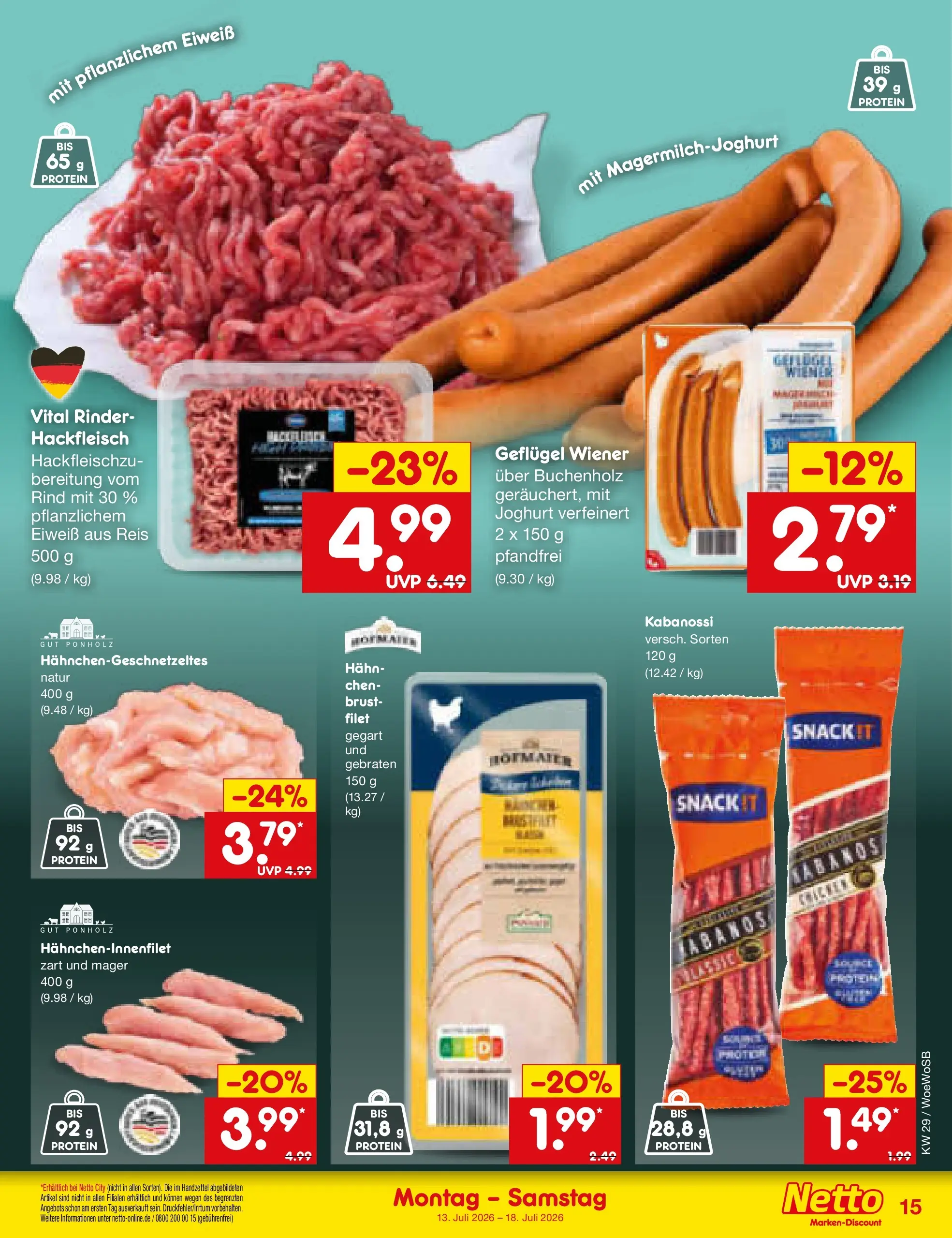 Netto Marken-Discount Prospekt Ludwigshafen-Edigheim (ab 13.07.2026) ยป Angebote | Seite: 19 | Produkte: Joghurt, Reis, Hackfleisch Netto Marken-Discount Prospekt Ludwigshafen-Edigheim (ab 13.07.2026) ยป Angebote | Seite: 19 | Produkte: Joghurt, Reis, Hackfleisch