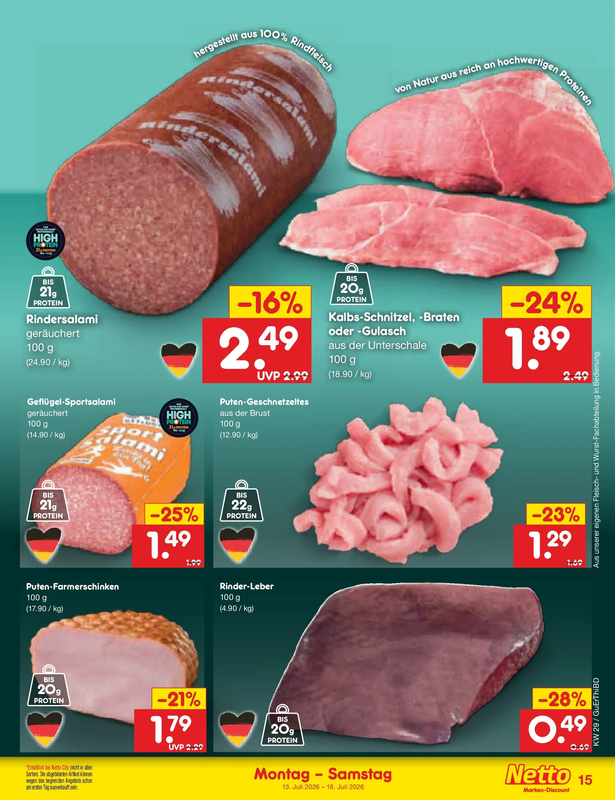 Netto Marken-Discount Prospekt Weimar (ab 13.07.2026) ยป Angebote | Seite: 17 | Produkte: Gulasch, Rindfleisch, Fleisch Netto Marken-Discount Prospekt Weimar (ab 13.07.2026) ยป Angebote | Seite: 17 | Produkte: Gulasch, Rindfleisch, Fleisch