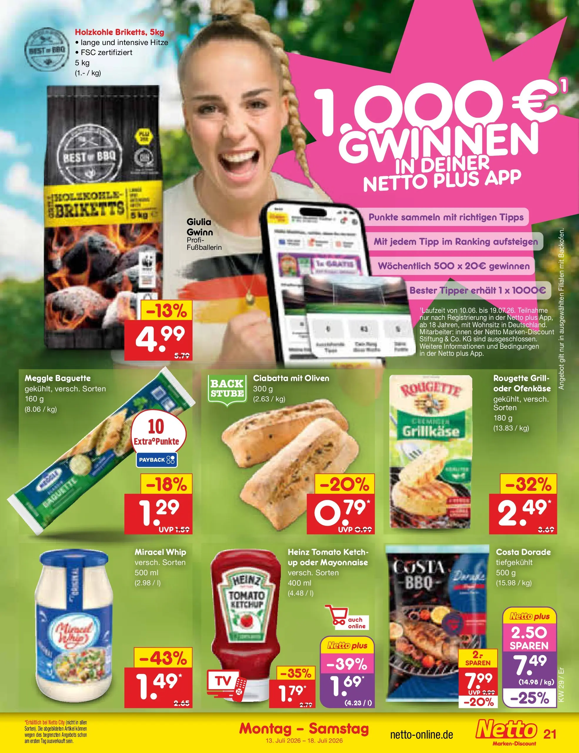 Netto Marken-Discount Prospekt Naumburg (ab 13.07.2026) ยป Angebote | Seite: 29 | Produkte: Dorade, Baguette, Mayonnaise, Ketchup Netto Marken-Discount Prospekt Naumburg (ab 13.07.2026) ยป Angebote | Seite: 29 | Produkte: Dorade, Baguette, Mayonnaise, Ketchup