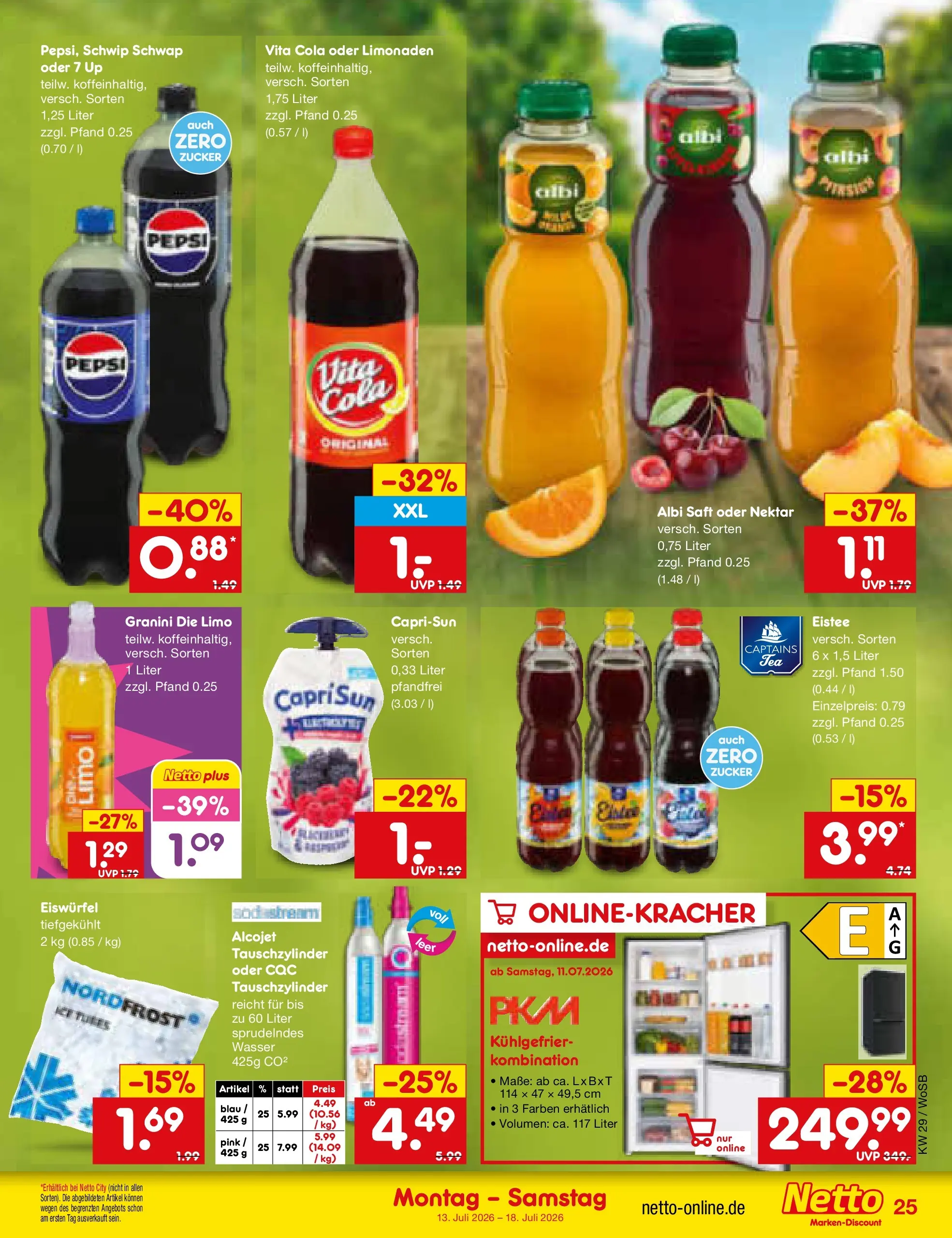 Netto Marken-Discount Prospekt Ludwigshafen-Edigheim (ab 13.07.2026) ยป Angebote | Seite: 33 | Produkte: Schwip schwap, Zucker, Granini die limo, Saft Netto Marken-Discount Prospekt Ludwigshafen-Edigheim (ab 13.07.2026) ยป Angebote | Seite: 33 | Produkte: Schwip schwap, Zucker, Granini die limo, Saft