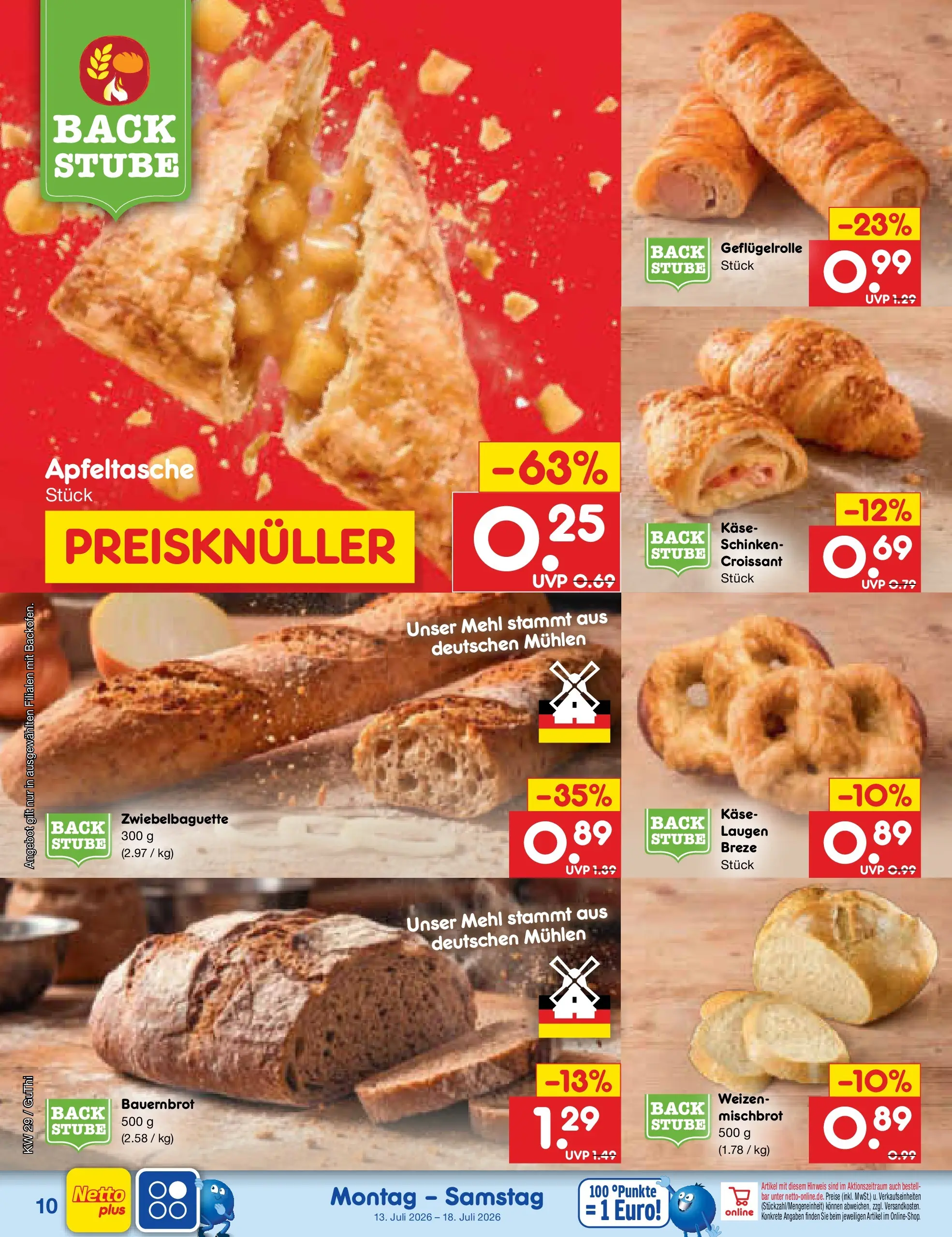 Netto Marken-Discount Prospekt Thiendorf (ab 13.07.2026) ยป Angebote | Seite: 10 | Produkte: Mehl, Kรคse, Croissant, Schinken Netto Marken-Discount Prospekt Thiendorf (ab 13.07.2026) ยป Angebote | Seite: 10 | Produkte: Mehl, Kรคse, Croissant, Schinken