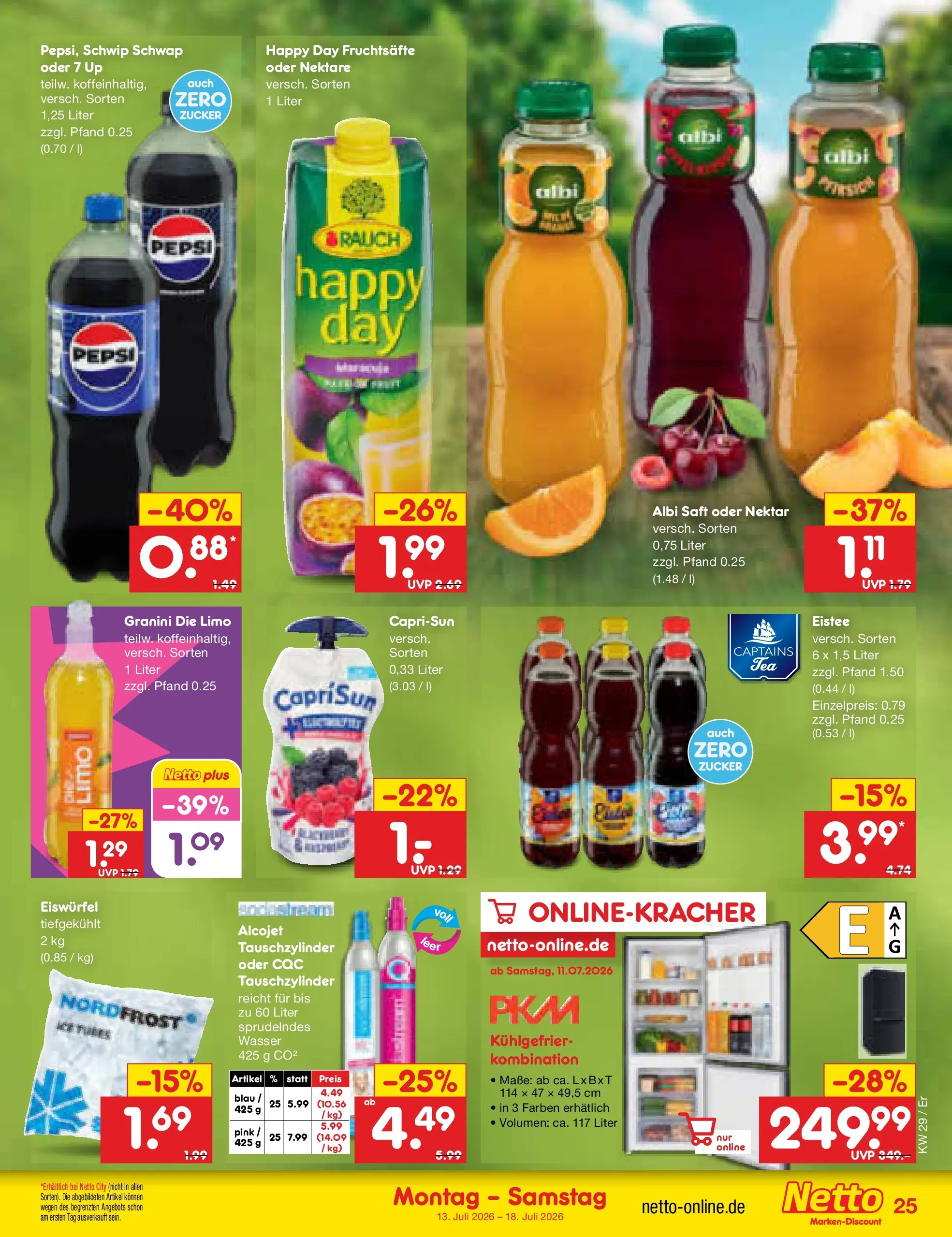 Netto Marken-Discount Prospekt Naumburg (ab 13.07.2026) ยป Angebote | Seite: 33 | Produkte: Schwip schwap, Wasser, Zucker, Granini die limo Netto Marken-Discount Prospekt Naumburg (ab 13.07.2026) ยป Angebote | Seite: 33 | Produkte: Schwip schwap, Wasser, Zucker, Granini die limo