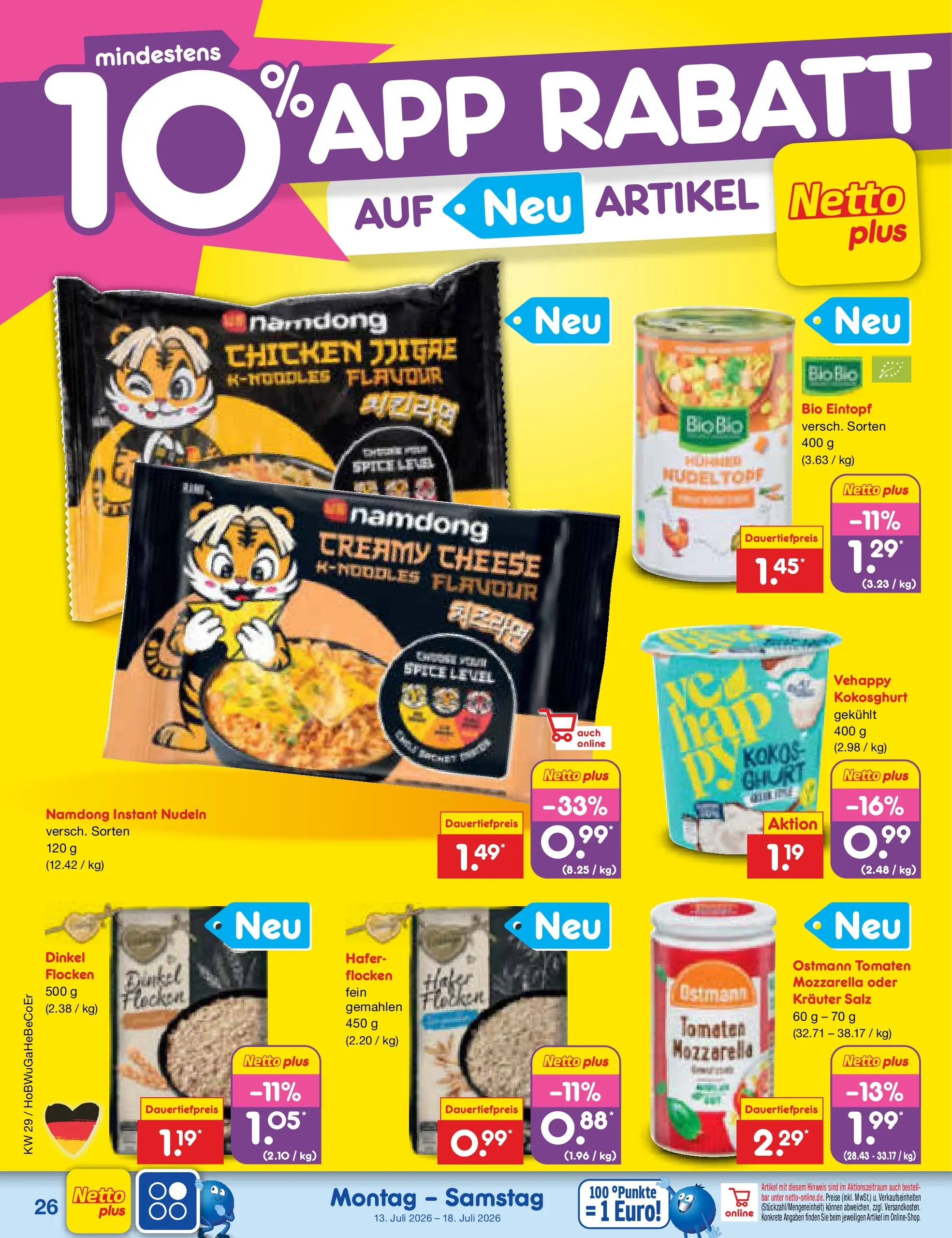 Netto Marken-Discount Prospekt Naumburg (ab 13.07.2026) ยป Angebote | Seite: 36 | Produkte: Tomaten, Salz, Nudeln, Flocken Netto Marken-Discount Prospekt Naumburg (ab 13.07.2026) ยป Angebote | Seite: 36 | Produkte: Tomaten, Salz, Nudeln, Flocken