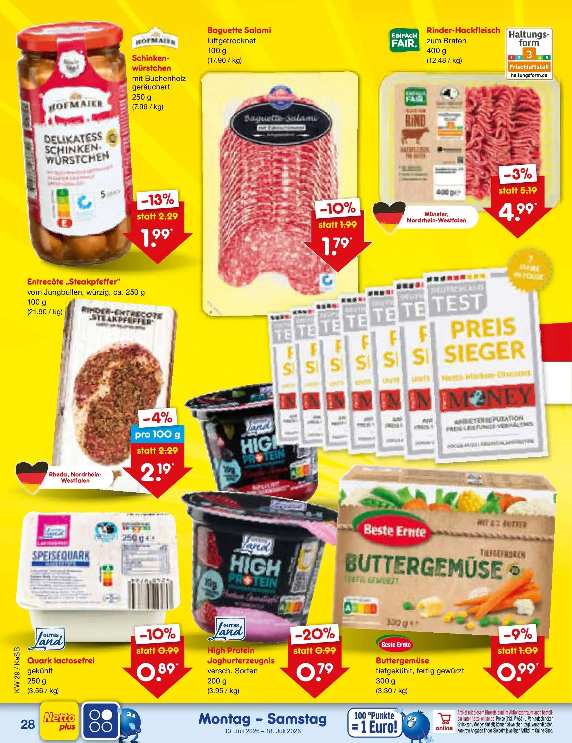 Netto Marken-Discount Prospekt Koblenz (ab 13.07.2026) ยป Angebote | Seite: 38 | Produkte: Baguette, Entrecote, Salami, Speisequark Netto Marken-Discount Prospekt Koblenz (ab 13.07.2026) ยป Angebote | Seite: 38 | Produkte: Baguette, Entrecote, Salami, Speisequark