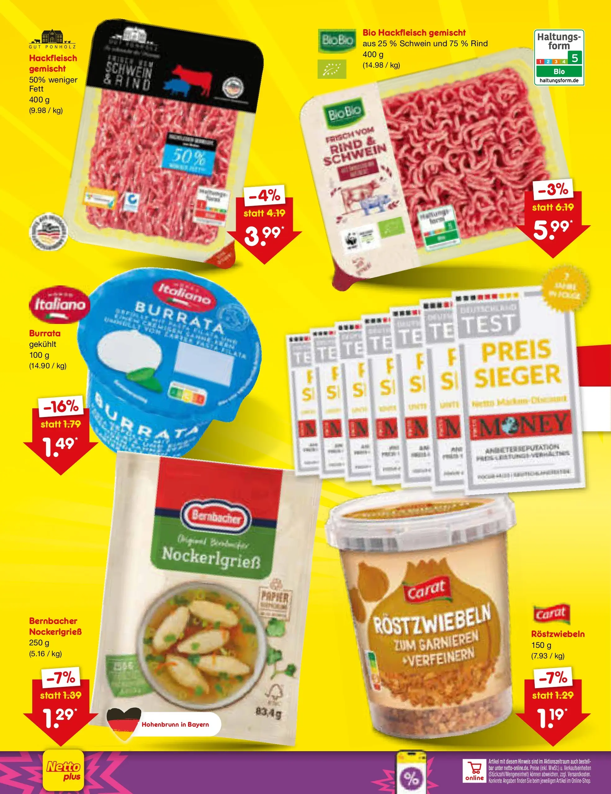 Netto Marken-Discount Prospekt München (ab 13.07.2026) » Angebote | Seite: 42 | Produkte: Burrata, Hackfleisch Netto Marken-Discount Prospekt München (ab 13.07.2026) » Angebote | Seite: 42 | Produkte: Burrata, Hackfleisch