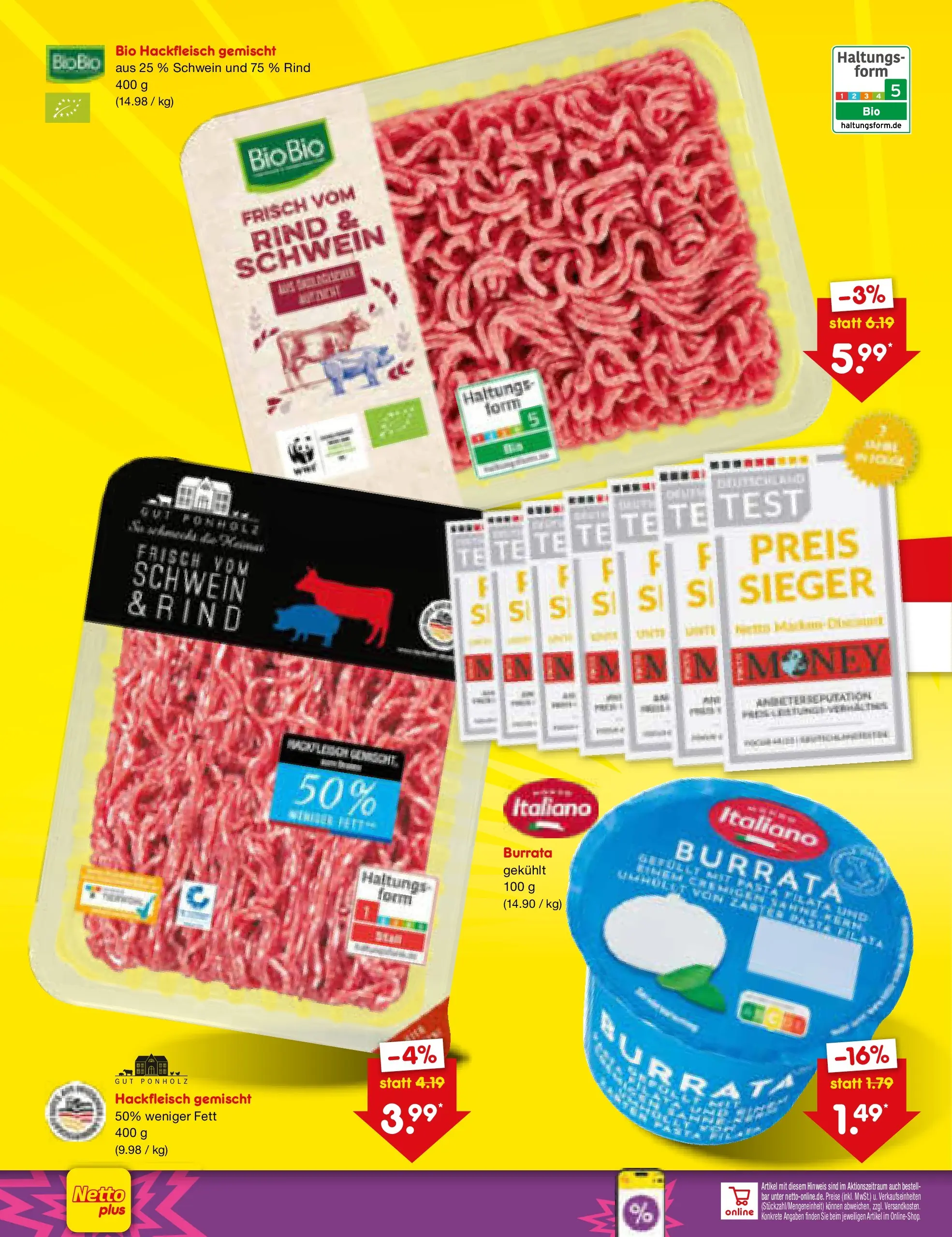 Netto Marken-Discount Prospekt Koblenz (ab 13.07.2026) ยป Angebote | Seite: 42 | Produkte: Burrata, Hackfleisch Netto Marken-Discount Prospekt Koblenz (ab 13.07.2026) ยป Angebote | Seite: 42 | Produkte: Burrata, Hackfleisch