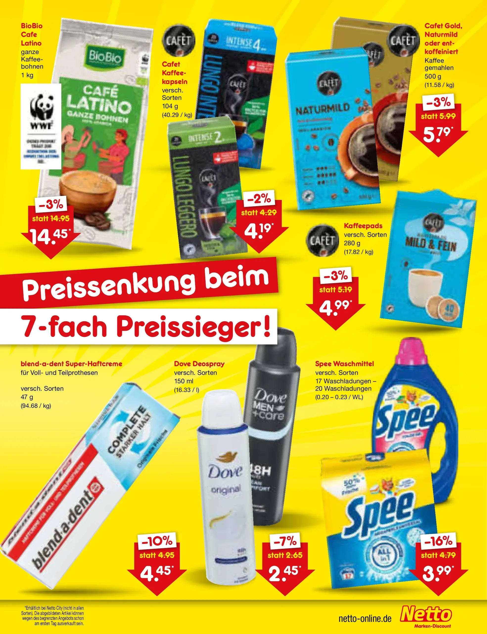 Netto Marken-Discount Prospekt München (ab 13.07.2026) » Angebote | Seite: 43 | Produkte: Kaffeepads, Kaffee, Waschmittel, Deospray Netto Marken-Discount Prospekt München (ab 13.07.2026) » Angebote | Seite: 43 | Produkte: Kaffeepads, Kaffee, Waschmittel, Deospray