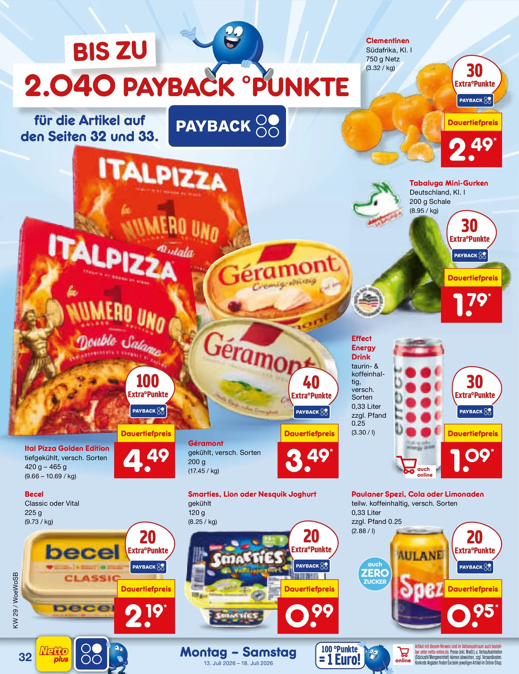 Netto Marken-Discount Prospekt Ludwigshafen-Edigheim (ab 13.07.2026) ยป Angebote | Seite: 46 | Produkte: Energy, Joghurt, Becel, Zucker Netto Marken-Discount Prospekt Ludwigshafen-Edigheim (ab 13.07.2026) ยป Angebote | Seite: 46 | Produkte: Energy, Joghurt, Becel, Zucker