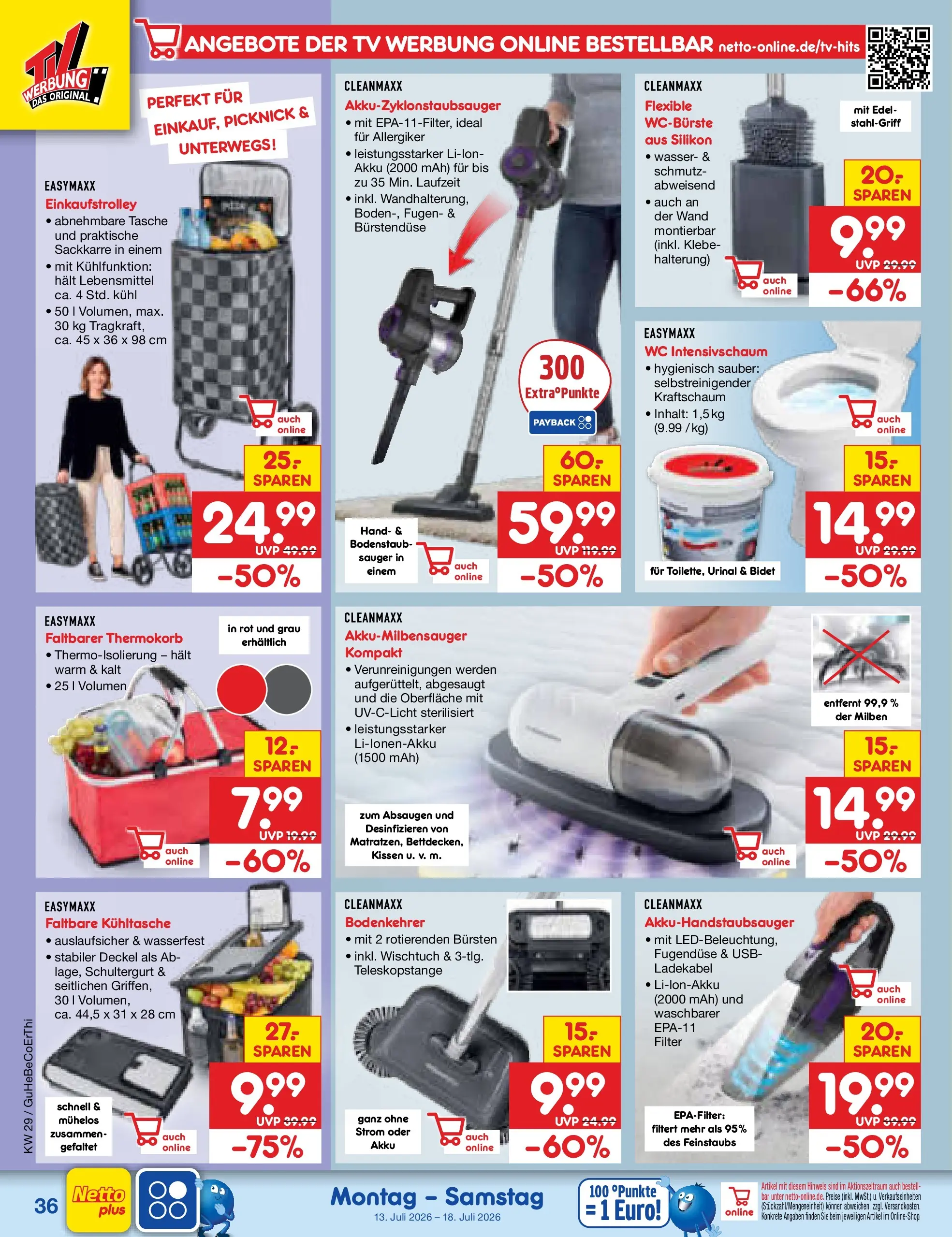 Netto Marken-Discount Prospekt Naumburg (ab 13.07.2026) ยป Angebote | Seite: 52 | Produkte: USB, Kissen, Ladekabel, TV Netto Marken-Discount Prospekt Naumburg (ab 13.07.2026) ยป Angebote | Seite: 52 | Produkte: USB, Kissen, Ladekabel, TV