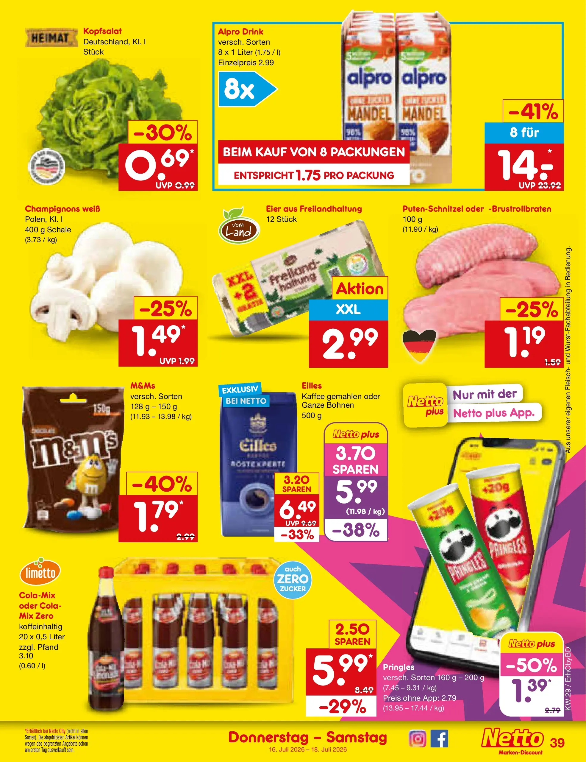 Netto Marken-Discount Prospekt Ergolding (ab 13.07.2026) ยป Angebote | Seite: 55 | Produkte: Cola, Kaffee, Alpro, Fleisch Netto Marken-Discount Prospekt Ergolding (ab 13.07.2026) ยป Angebote | Seite: 55 | Produkte: Cola, Kaffee, Alpro, Fleisch