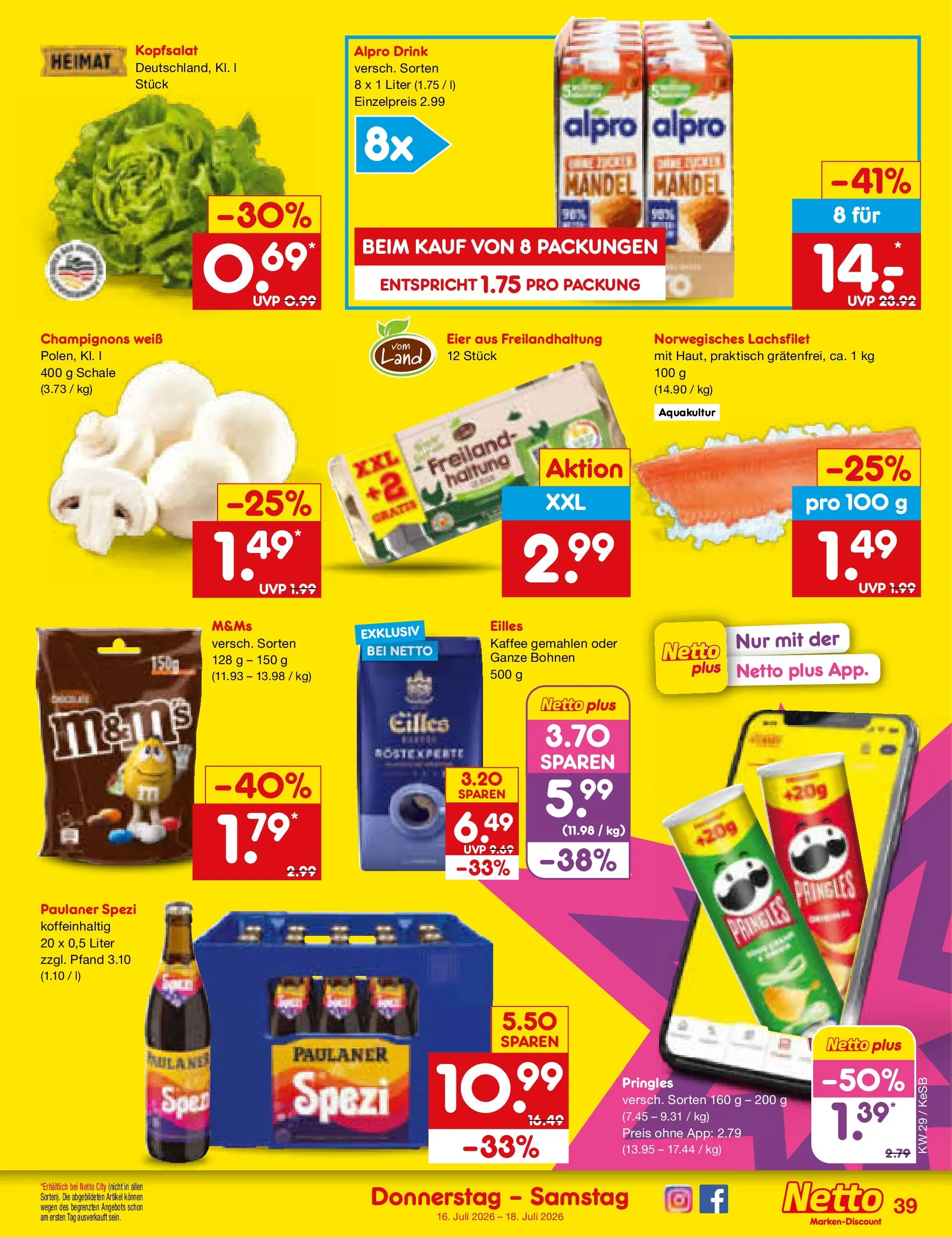 Netto Marken-Discount Prospekt Koblenz (ab 13.07.2026) ยป Angebote | Seite: 55 | Produkte: M&M's, Alpro, Pringles, Paulaner Netto Marken-Discount Prospekt Koblenz (ab 13.07.2026) ยป Angebote | Seite: 55 | Produkte: M&M's, Alpro, Pringles, Paulaner