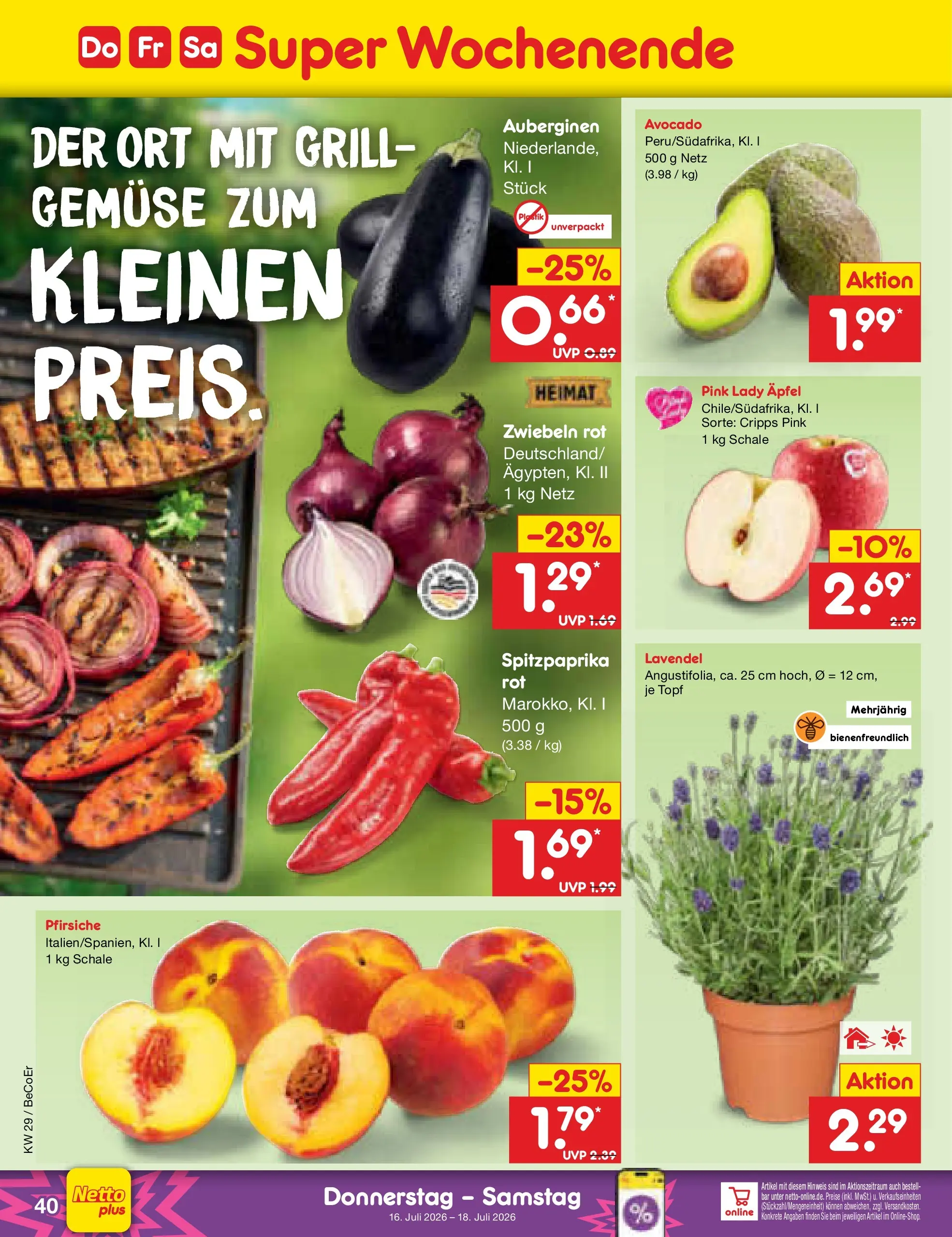 Netto Marken-Discount Prospekt Naumburg (ab 13.07.2026) ยป Angebote | Seite: 58 | Produkte: Grill, รpfel, Avocado, Lavendel Netto Marken-Discount Prospekt Naumburg (ab 13.07.2026) ยป Angebote | Seite: 58 | Produkte: Grill, รpfel, Avocado, Lavendel