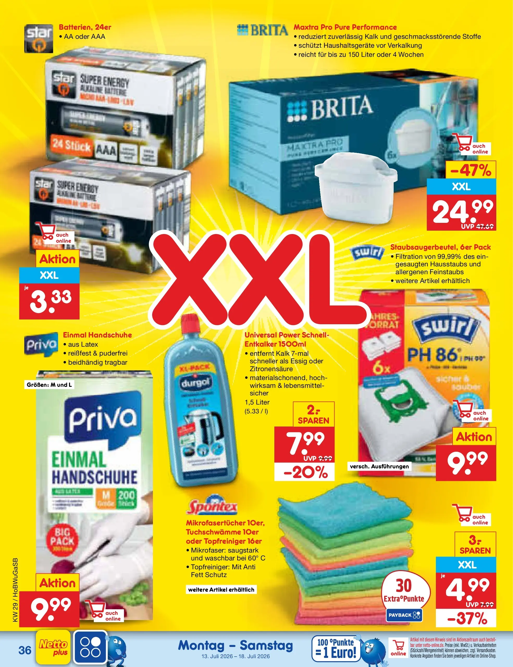Netto Marken-Discount Prospekt Hannover (ab 13.07.2026) ยป Angebote | Seite: 52 | Produkte: Energy, Essig, Handschuhe Netto Marken-Discount Prospekt Hannover (ab 13.07.2026) ยป Angebote | Seite: 52 | Produkte: Energy, Essig, Handschuhe
