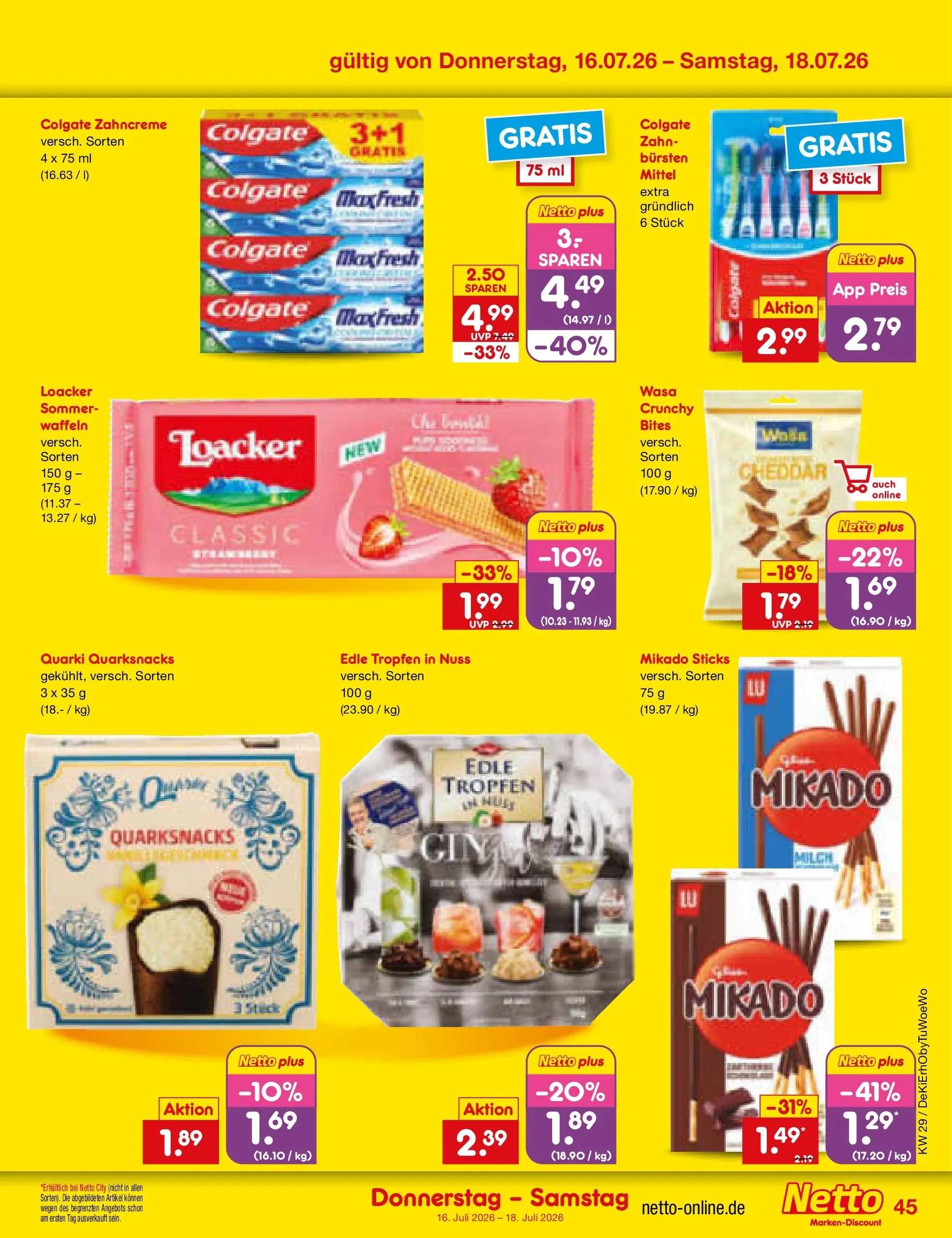 Netto Marken-Discount Prospekt München (ab 13.07.2026) » Angebote | Seite: 65 | Produkte: Milch, Waffeln Netto Marken-Discount Prospekt München (ab 13.07.2026) » Angebote | Seite: 65 | Produkte: Milch, Waffeln