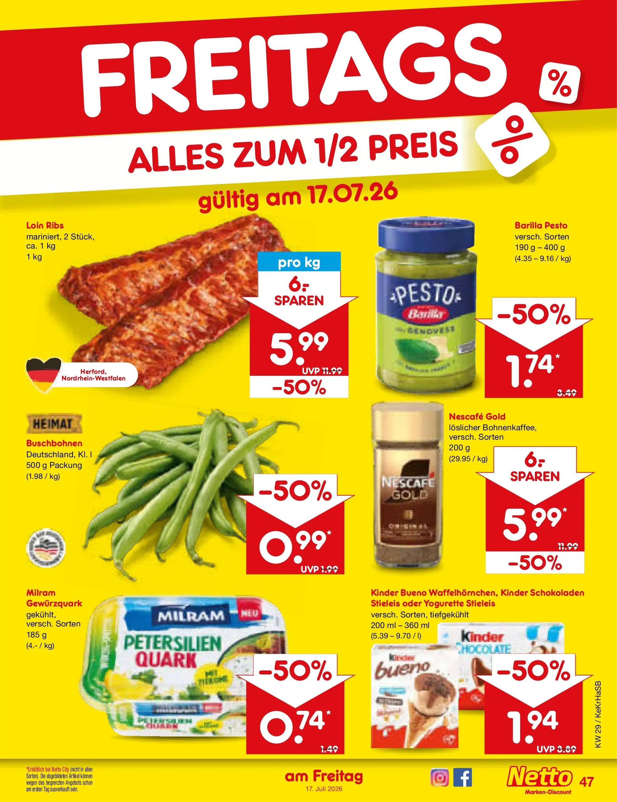 Netto Marken-Discount Prospekt Koblenz (ab 13.07.2026) ยป Angebote | Seite: 69 | Produkte: Nescafe, Barilla, Milram, Nescafe gold Netto Marken-Discount Prospekt Koblenz (ab 13.07.2026) ยป Angebote | Seite: 69 | Produkte: Nescafe, Barilla, Milram, Nescafe gold