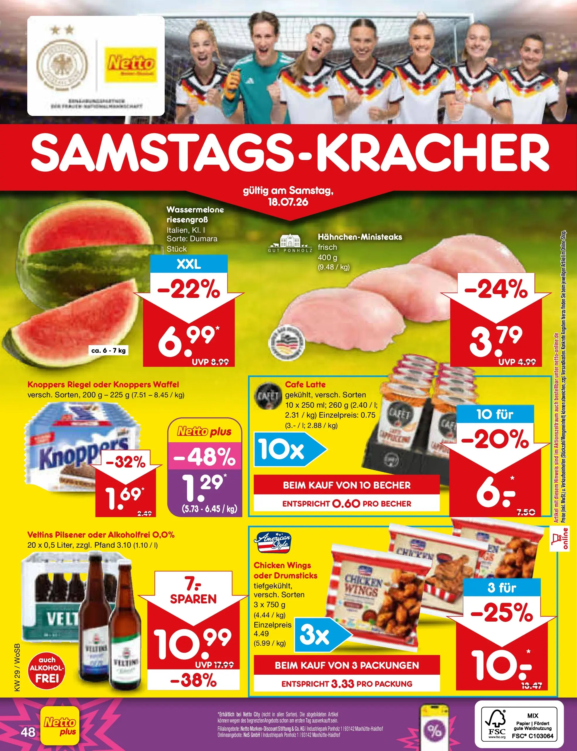 Netto Marken-Discount Prospekt Ludwigshafen-Edigheim (ab 13.07.2026) ยป Angebote | Seite: 70 | Produkte: Knoppers, Wassermelone, Veltins Netto Marken-Discount Prospekt Ludwigshafen-Edigheim (ab 13.07.2026) ยป Angebote | Seite: 70 | Produkte: Knoppers, Wassermelone, Veltins