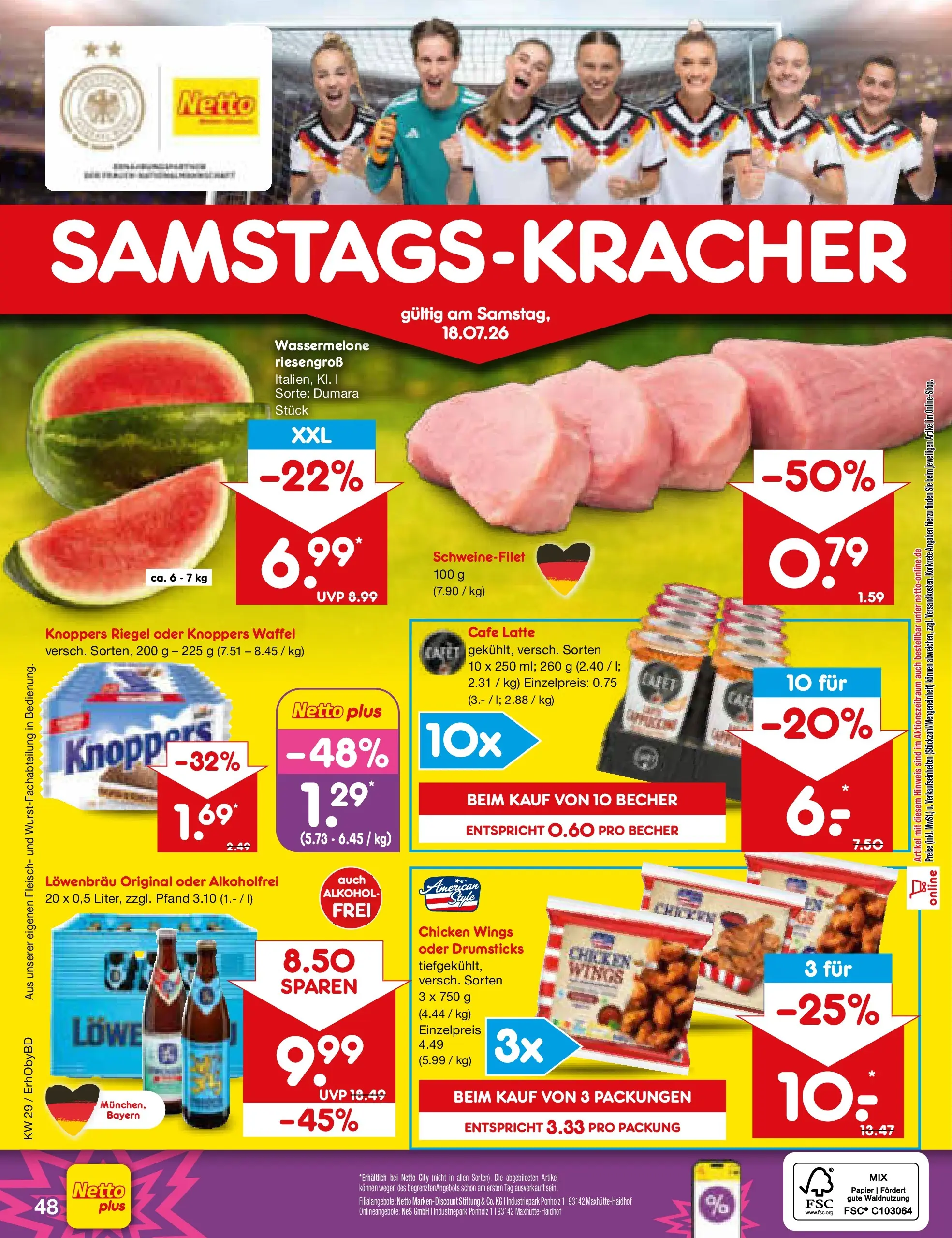 Netto Marken-Discount Prospekt Ergolding (ab 13.07.2026) ยป Angebote | Seite: 70 | Produkte: Schweinefilet, Knoppers, Wassermelone, Fleisch Netto Marken-Discount Prospekt Ergolding (ab 13.07.2026) ยป Angebote | Seite: 70 | Produkte: Schweinefilet, Knoppers, Wassermelone, Fleisch