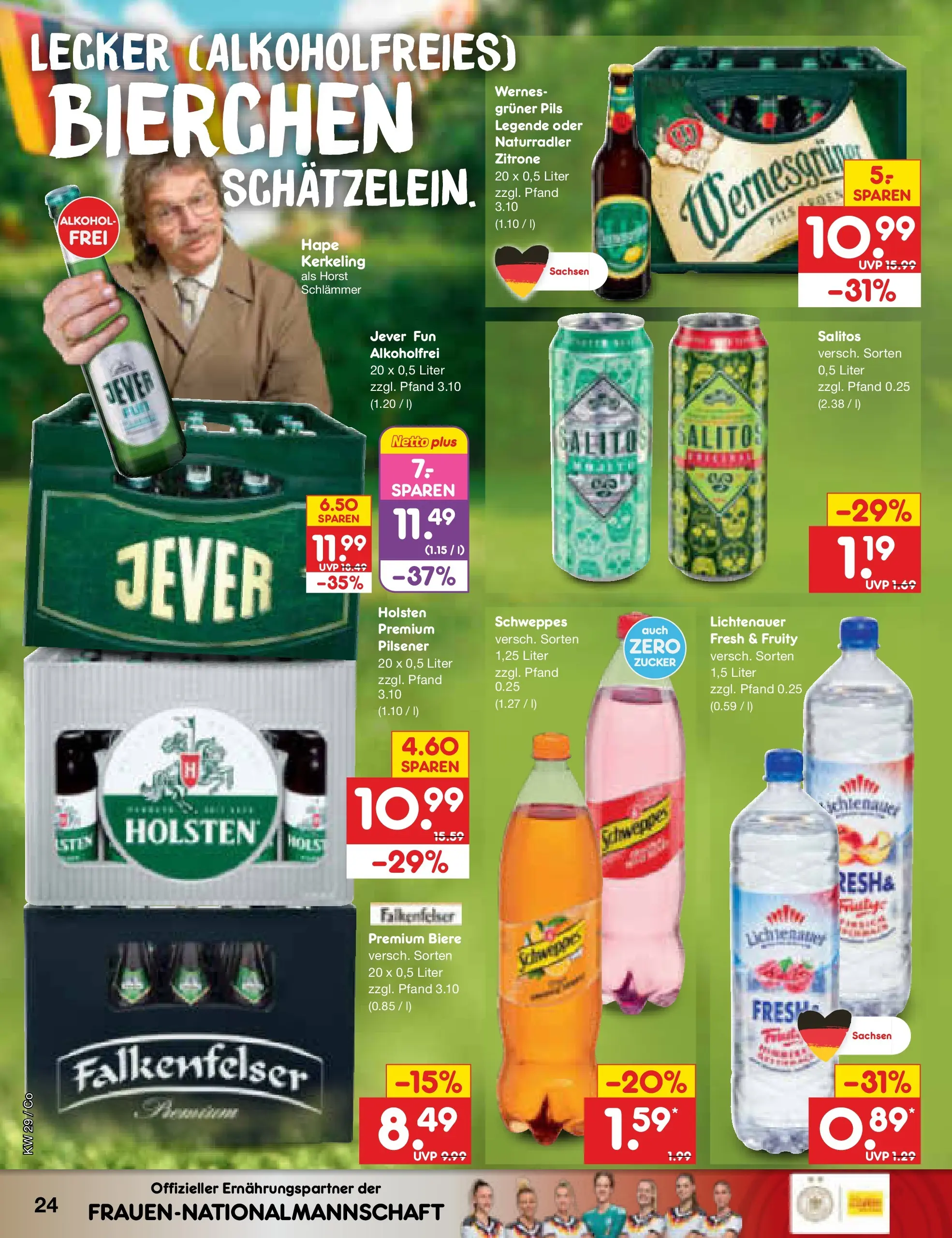 Netto Marken-Discount Prospekt Leipzig (ab 13.07.2026) » Angebote | Seite: 32 | Produkte: Holsten, Schweppes, Zitrone, Jever