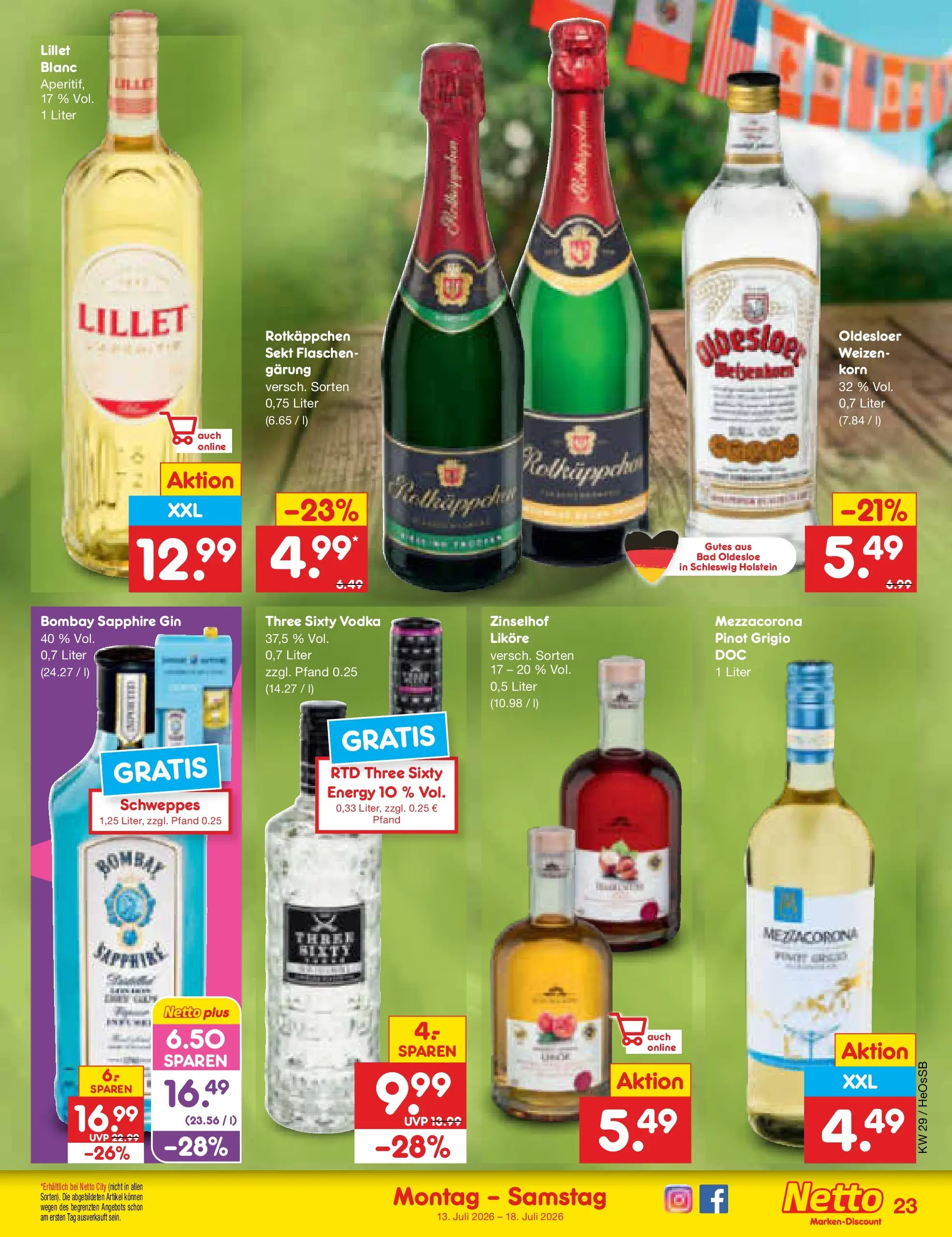 Netto Marken-Discount Prospekt Rostock (ab 13.07.2026) ยป Angebote | Seite: 31 | Produkte: Bad, Oldesloer, Schweppes, Gin Netto Marken-Discount Prospekt Rostock (ab 13.07.2026) ยป Angebote | Seite: 31 | Produkte: Bad, Oldesloer, Schweppes, Gin