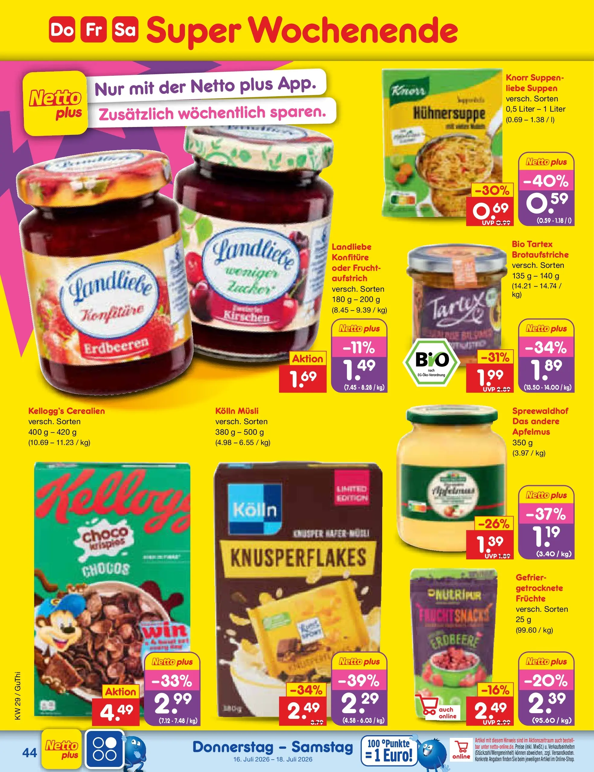 Netto Marken-Discount Prospekt Thiendorf (ab 13.07.2026) ยป Angebote | Seite: 64 | Produkte: Musli, Kolln musli, Kellogg's, Kirschen Netto Marken-Discount Prospekt Thiendorf (ab 13.07.2026) ยป Angebote | Seite: 64 | Produkte: Musli, Kolln musli, Kellogg's, Kirschen