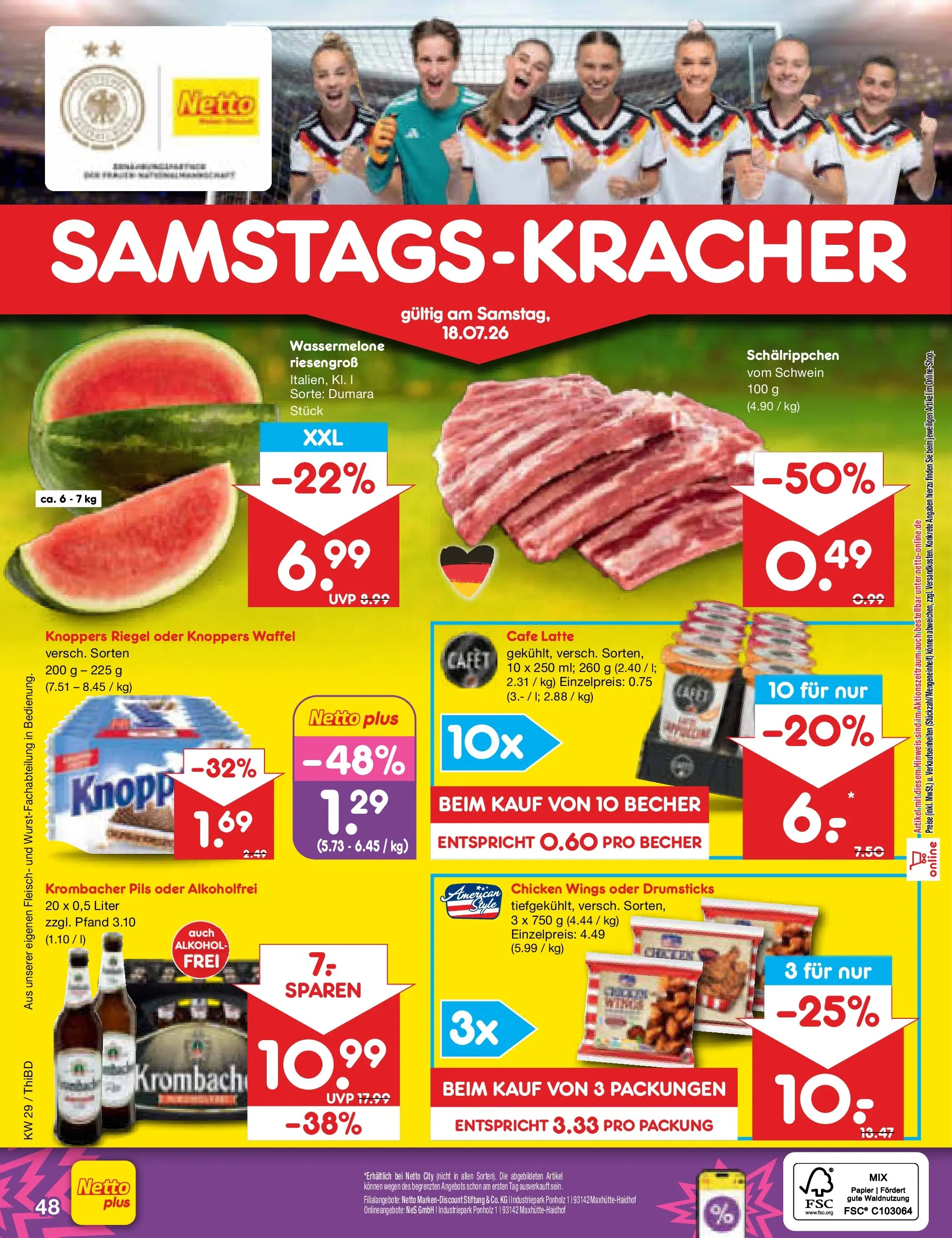 Netto Marken-Discount Prospekt Thiendorf (ab 13.07.2026) ยป Angebote | Seite: 70 | Produkte: Pils, Knoppers, Wassermelone, Krombacher Netto Marken-Discount Prospekt Thiendorf (ab 13.07.2026) ยป Angebote | Seite: 70 | Produkte: Pils, Knoppers, Wassermelone, Krombacher
