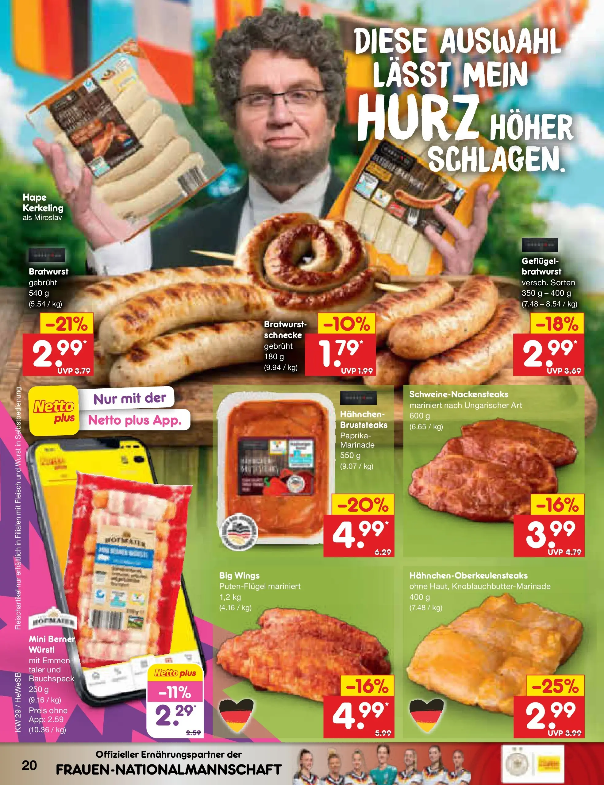 Netto Marken-Discount Prospekt Hamburg (ab 13.07.2026) ยป Angebote | Seite: 28 | Produkte: Hahnchen, Wรผrstl, Bratwurst, Paprika Netto Marken-Discount Prospekt Hamburg (ab 13.07.2026) ยป Angebote | Seite: 28 | Produkte: Hahnchen, Wรผrstl, Bratwurst, Paprika