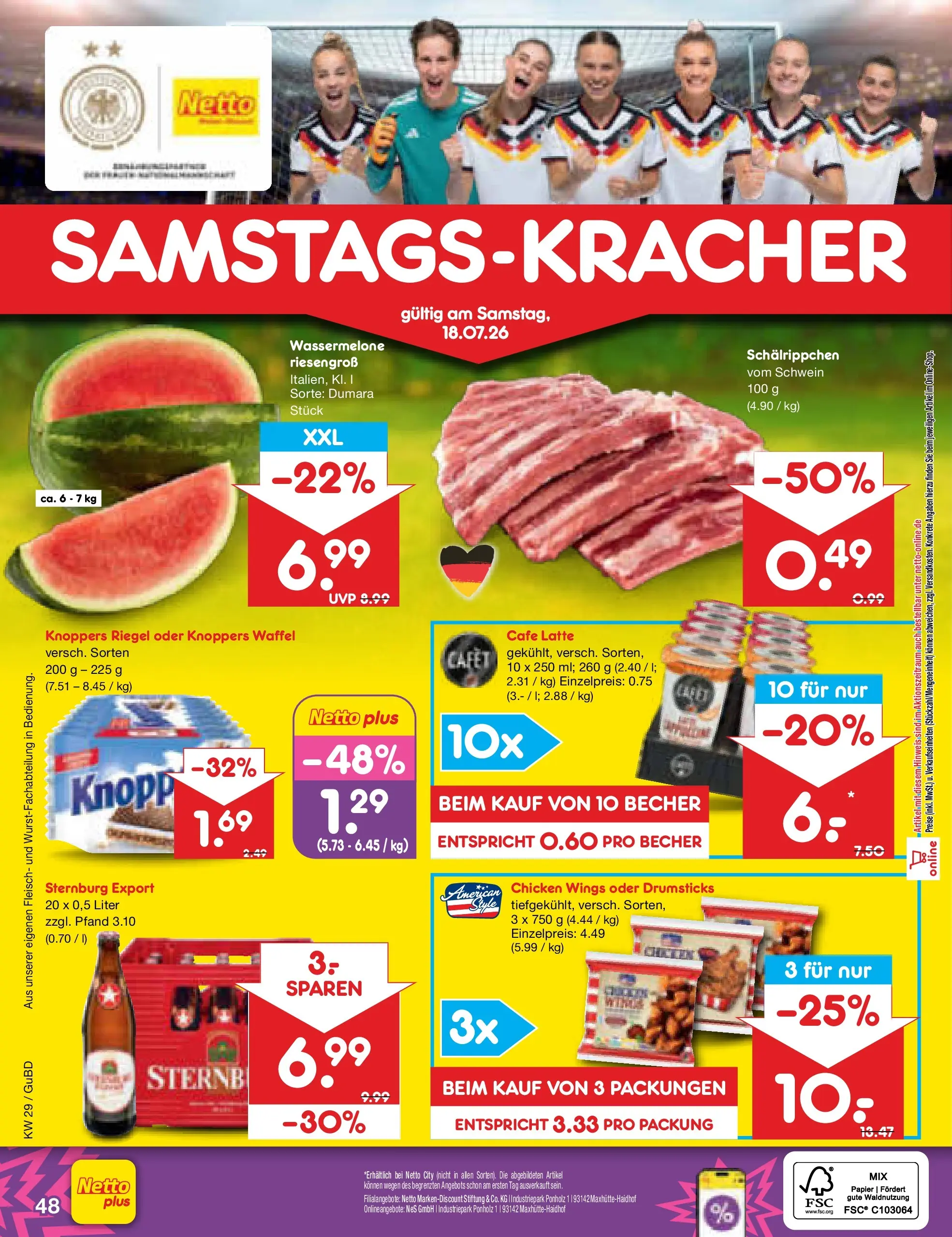 Netto Marken-Discount Prospekt Augustusburg (ab 13.07.2026) ยป Angebote | Seite: 70 | Produkte: Knoppers, Wassermelone, Fleisch Netto Marken-Discount Prospekt Augustusburg (ab 13.07.2026) ยป Angebote | Seite: 70 | Produkte: Knoppers, Wassermelone, Fleisch