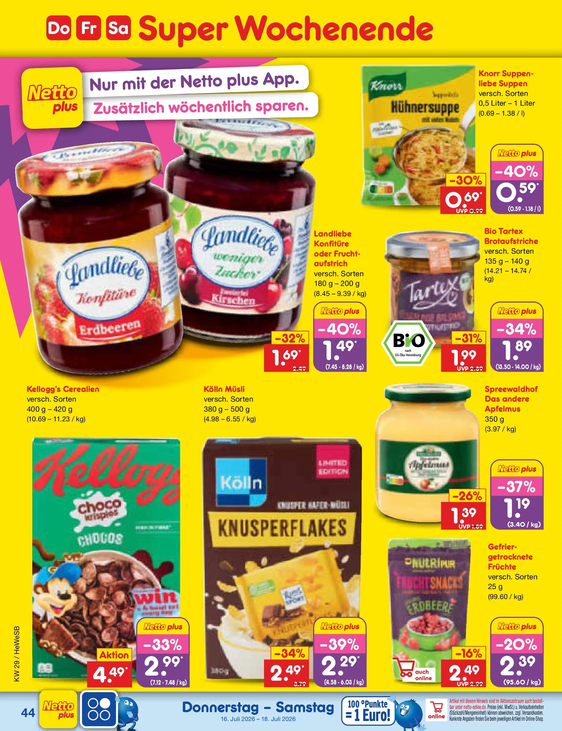 Netto Marken-Discount Prospekt Hamburg (ab 13.07.2026) ยป Angebote | Seite: 64 | Produkte: Kolln musli, Knorr, Kirschen, Zucker Netto Marken-Discount Prospekt Hamburg (ab 13.07.2026) ยป Angebote | Seite: 64 | Produkte: Kolln musli, Knorr, Kirschen, Zucker