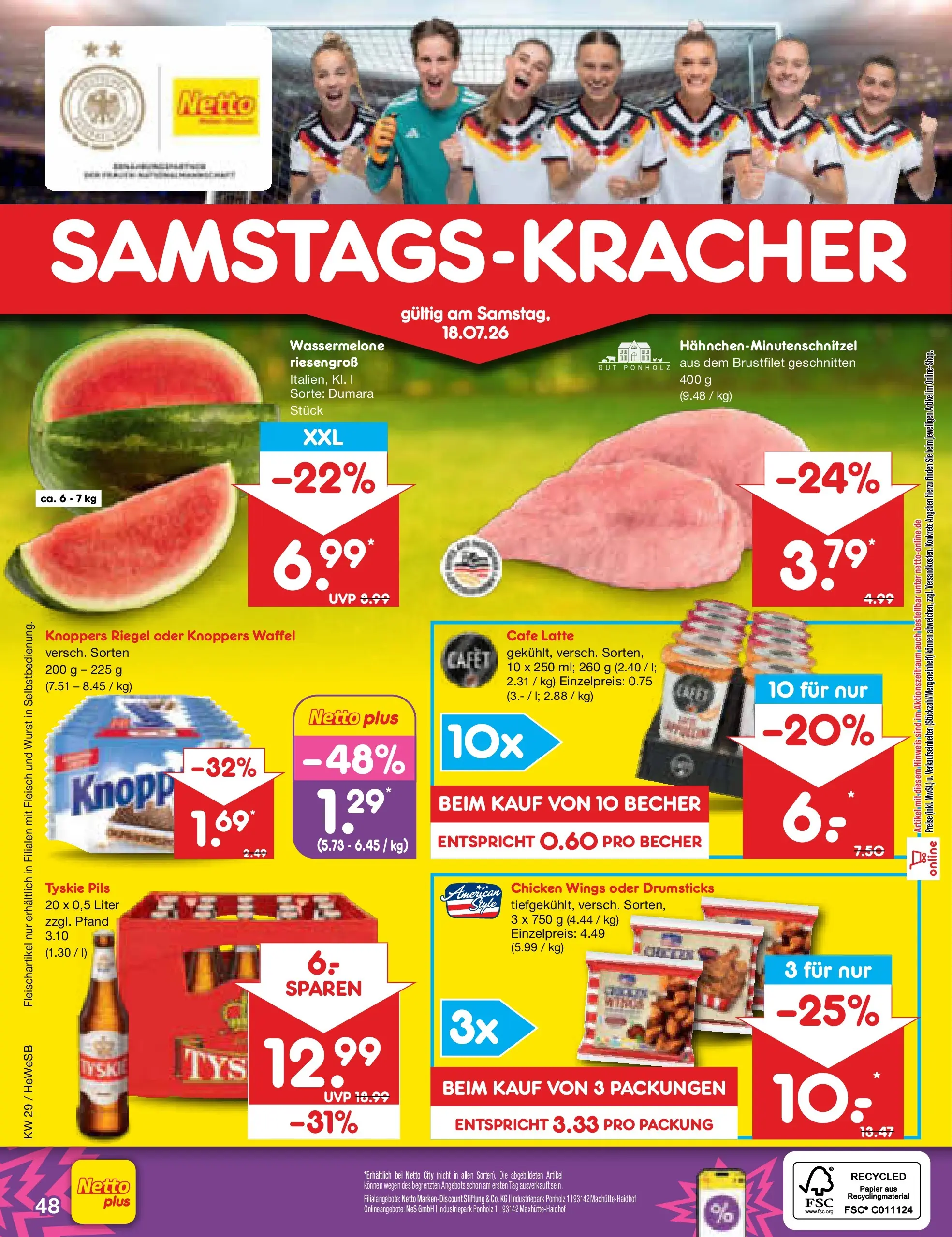 Netto Marken-Discount Prospekt Hamburg (ab 13.07.2026) ยป Angebote | Seite: 70 | Produkte: Tyskie, Pils, Knoppers, Fleisch Netto Marken-Discount Prospekt Hamburg (ab 13.07.2026) ยป Angebote | Seite: 70 | Produkte: Tyskie, Pils, Knoppers, Fleisch