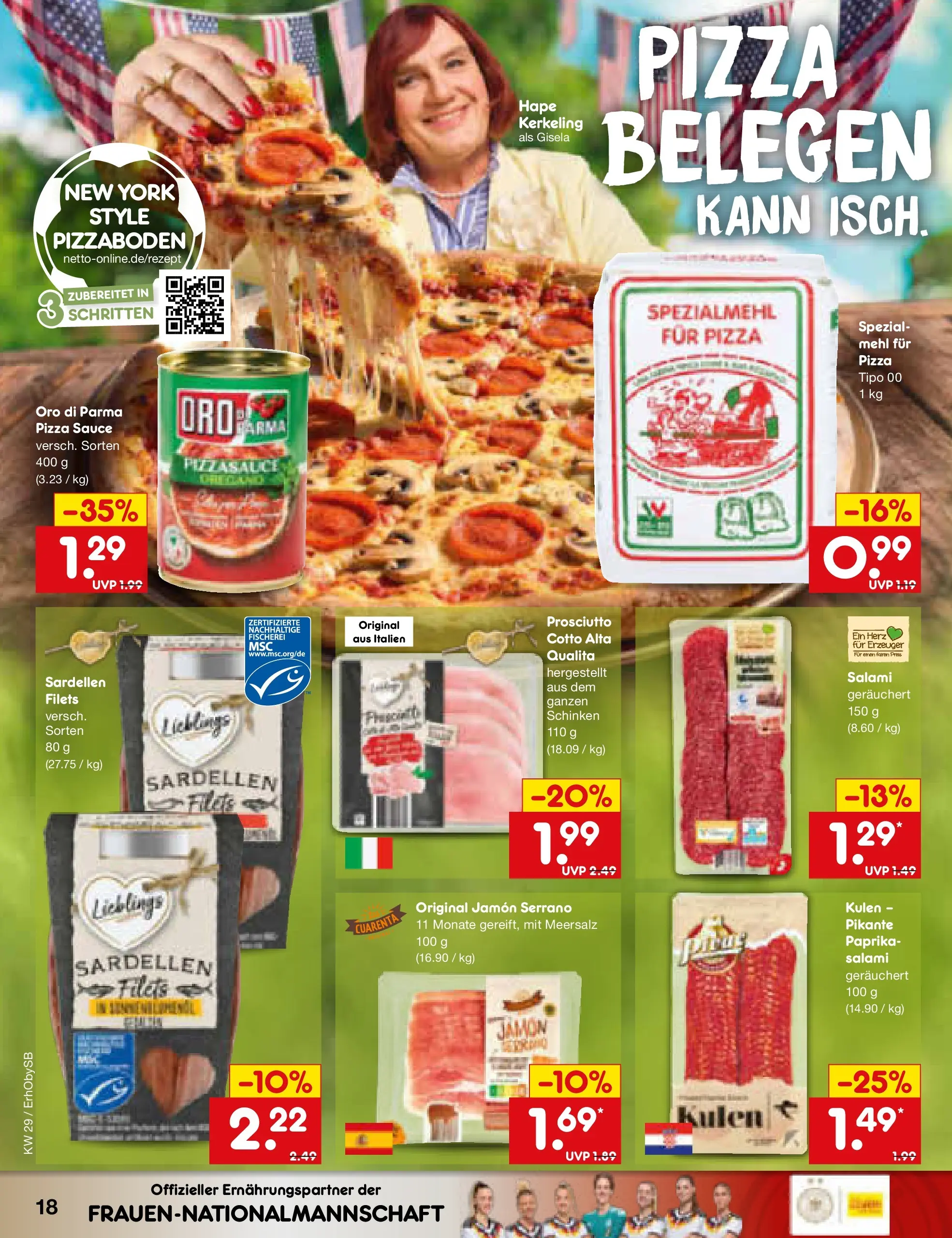 Netto Marken-Discount Prospekt München (ab 13.07.2026) » Angebote | Seite: 24 | Produkte: Paprika, Salami, Schinken, Pizza Netto Marken-Discount Prospekt München (ab 13.07.2026) » Angebote | Seite: 24 | Produkte: Paprika, Salami, Schinken, Pizza