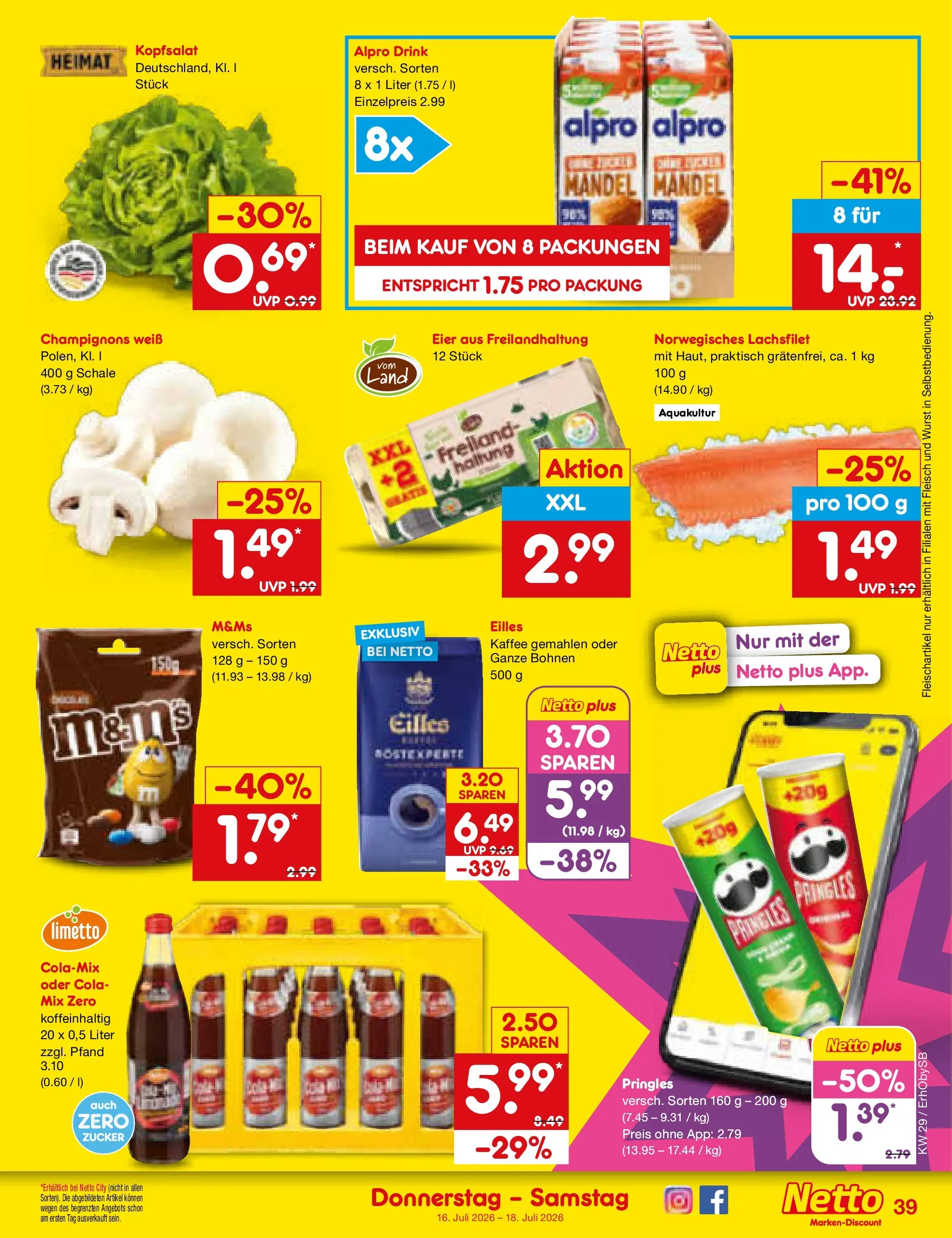 Netto Marken-Discount Prospekt München (ab 13.07.2026) » Angebote | Seite: 55 | Produkte: Cola, Champignons, Pringles, Fleisch Netto Marken-Discount Prospekt München (ab 13.07.2026) » Angebote | Seite: 55 | Produkte: Cola, Champignons, Pringles, Fleisch