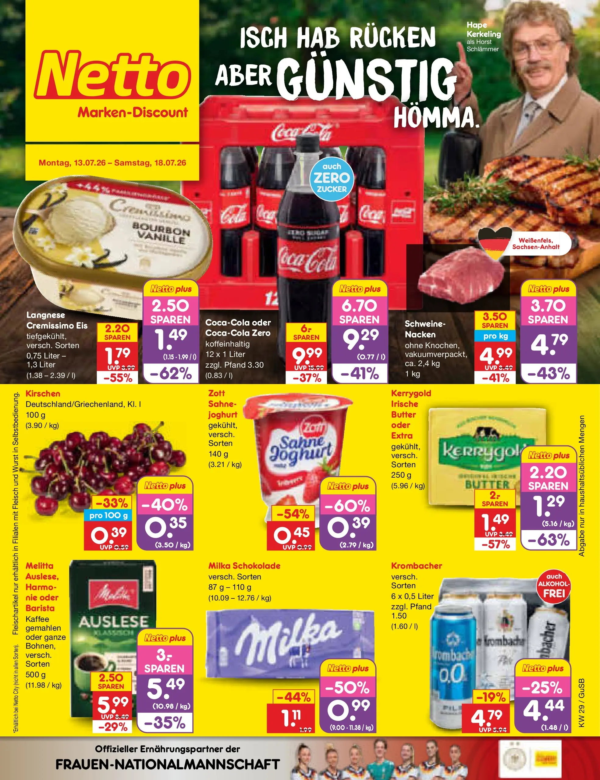 Netto Marken-Discount Prospekt Machern (ab 13.07.2026) ยป Angebote | Seite: 1 | Produkte: Cola, Kaffee, Wurst, Fleisch Netto Marken-Discount Prospekt Machern (ab 13.07.2026) ยป Angebote | Seite: 1 | Produkte: Cola, Kaffee, Wurst, Fleisch