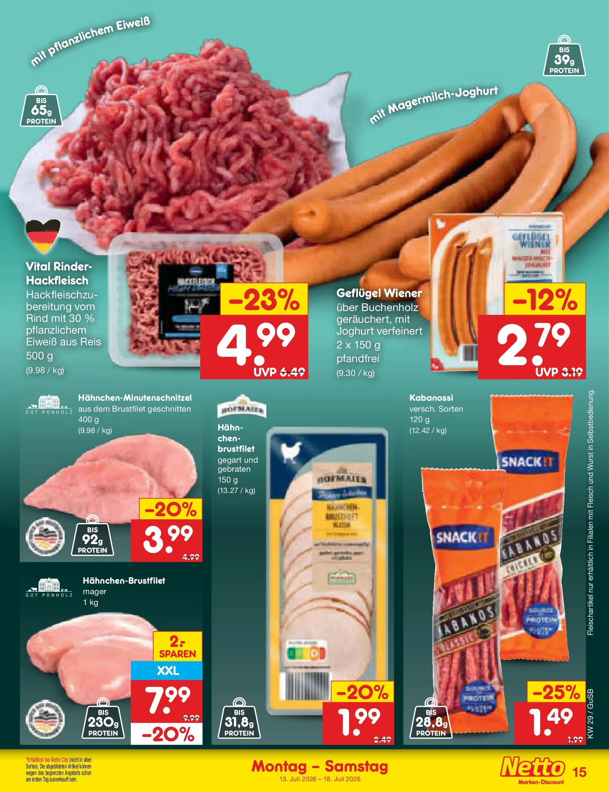 Netto Marken-Discount Prospekt Machern (ab 13.07.2026) ยป Angebote | Seite: 19 | Produkte: Joghurt, Reis, Fleisch, Hackfleisch Netto Marken-Discount Prospekt Machern (ab 13.07.2026) ยป Angebote | Seite: 19 | Produkte: Joghurt, Reis, Fleisch, Hackfleisch