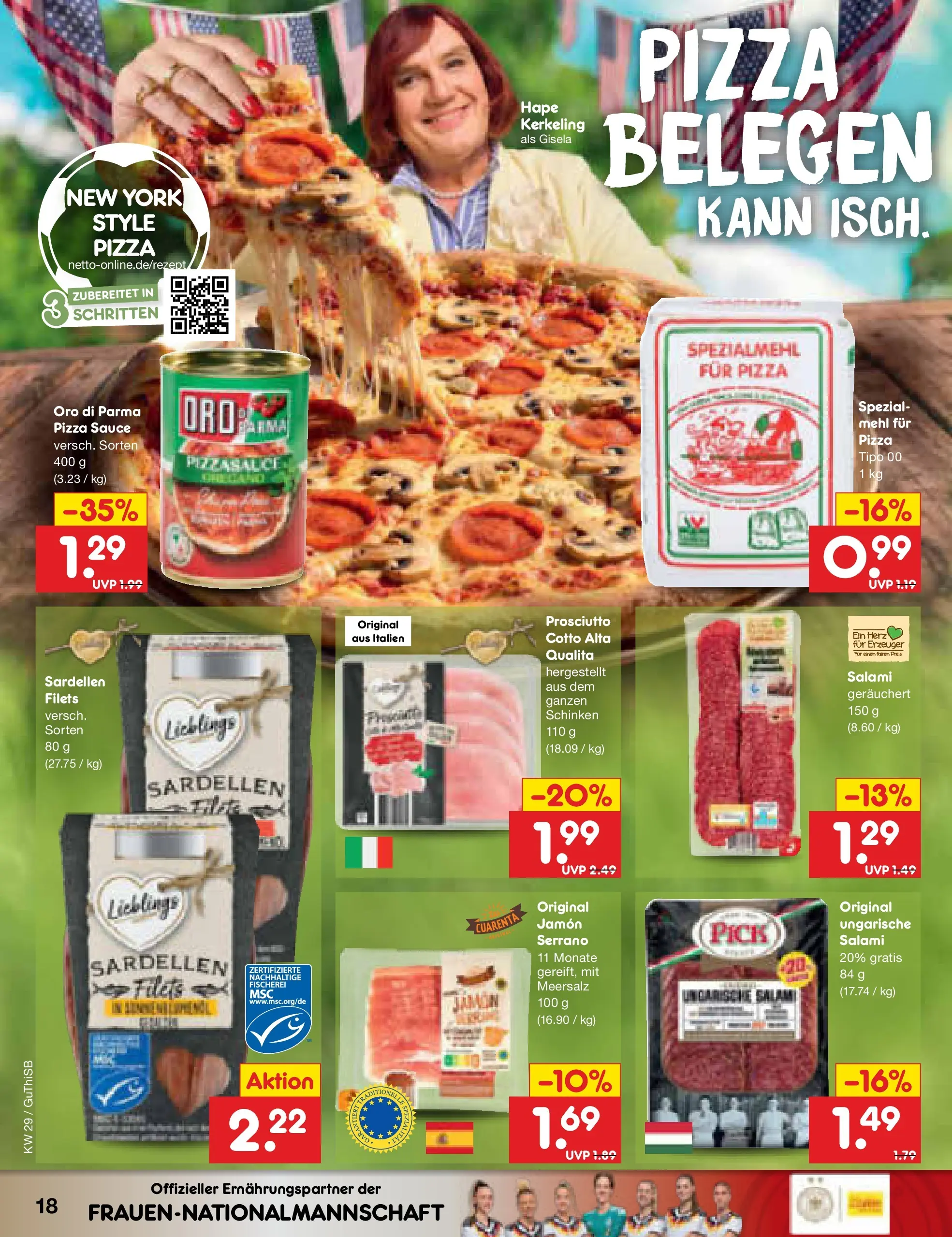 Netto Marken-Discount Prospekt Machern (ab 13.07.2026) ยป Angebote | Seite: 24 | Produkte: Mehl, Oro di parma, Salami, Schinken Netto Marken-Discount Prospekt Machern (ab 13.07.2026) ยป Angebote | Seite: 24 | Produkte: Mehl, Oro di parma, Salami, Schinken
