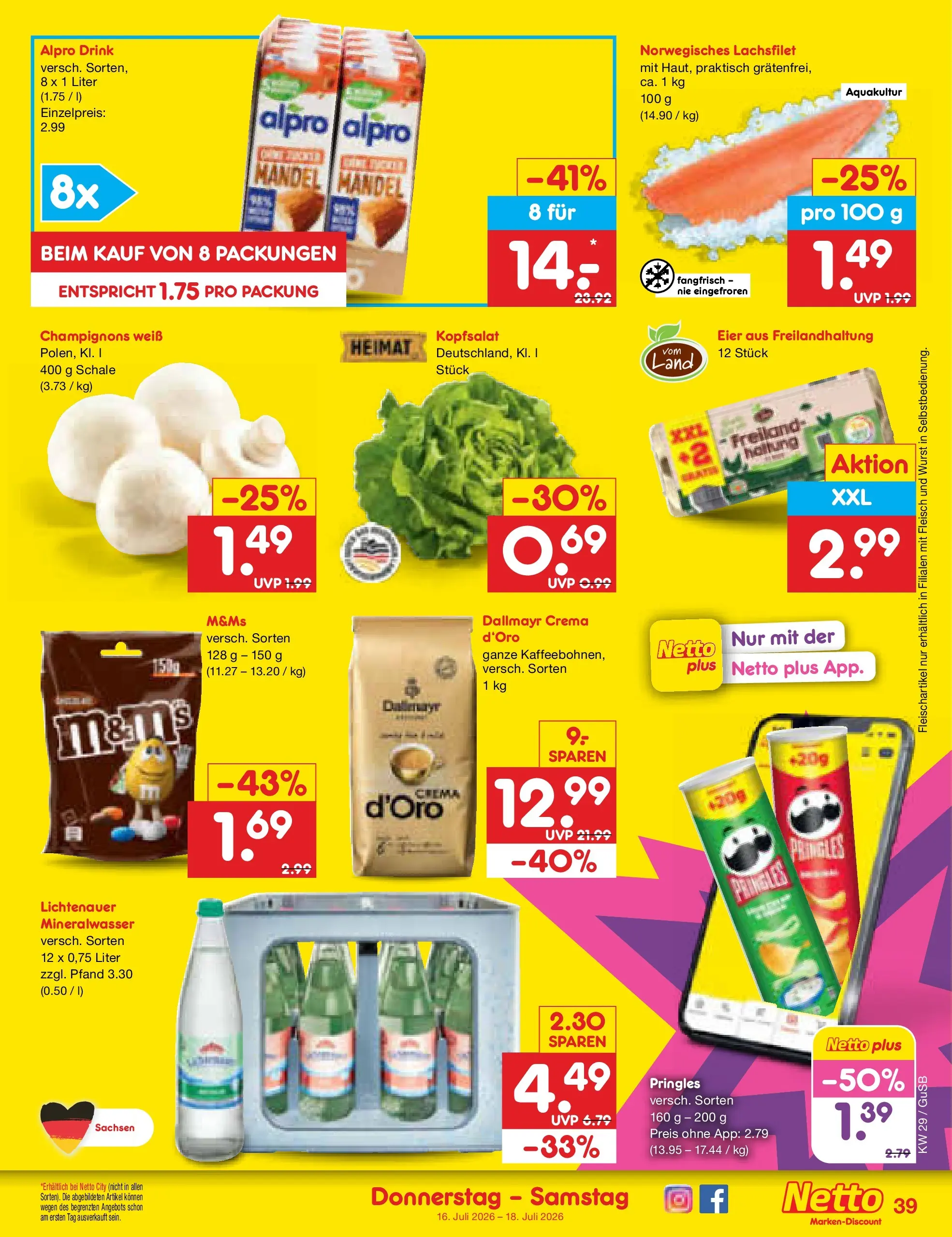 Netto Marken-Discount Prospekt Machern (ab 13.07.2026) ยป Angebote | Seite: 55 | Produkte: Eier, Alpro, Wurst, Pringles Netto Marken-Discount Prospekt Machern (ab 13.07.2026) ยป Angebote | Seite: 55 | Produkte: Eier, Alpro, Wurst, Pringles
