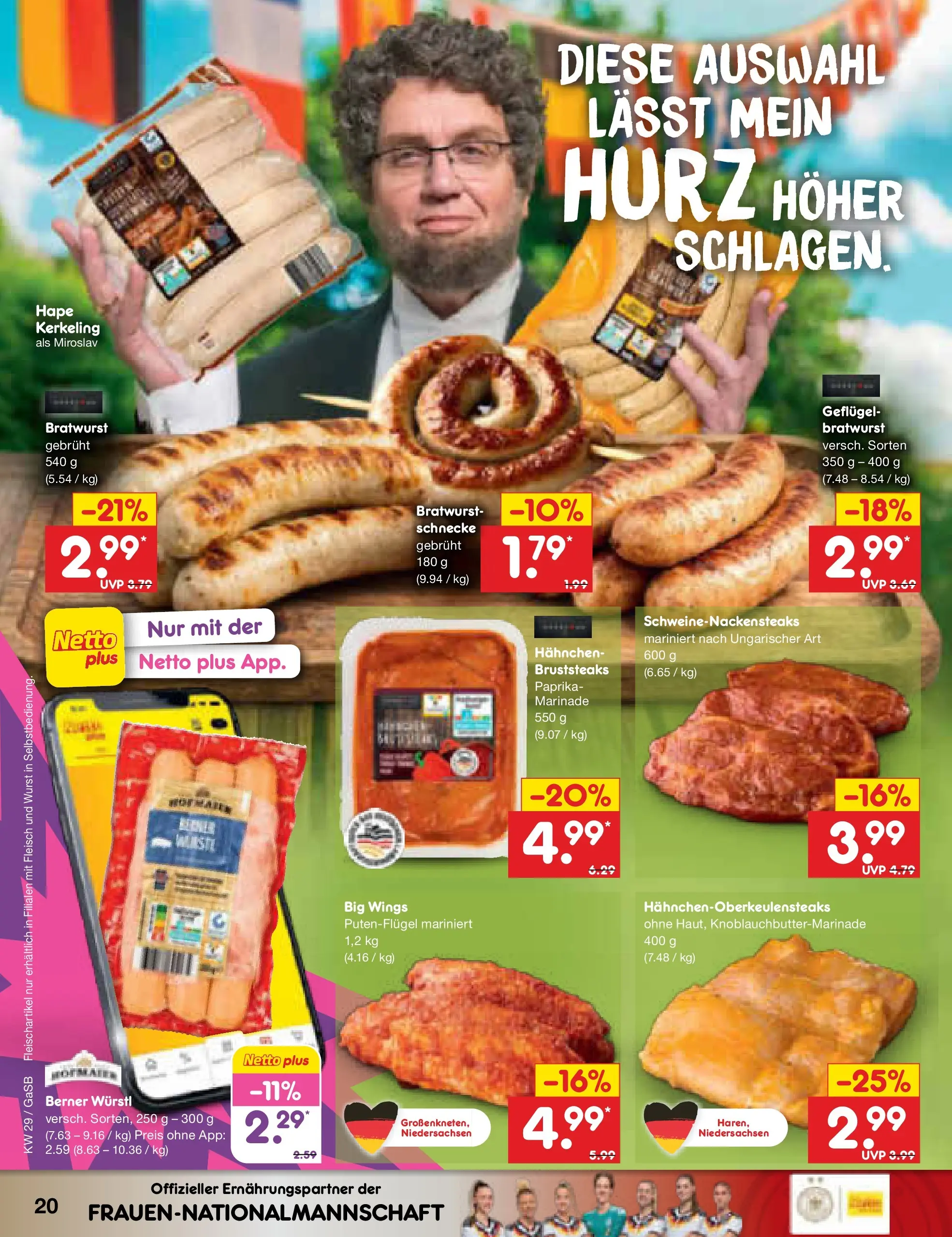 Netto Marken-Discount Prospekt Oldenburg (ab 13.07.2026) ยป Angebote | Seite: 28 | Produkte: Wรผrstl, Paprika, Wurst, Fleisch Netto Marken-Discount Prospekt Oldenburg (ab 13.07.2026) ยป Angebote | Seite: 28 | Produkte: Wรผrstl, Paprika, Wurst, Fleisch