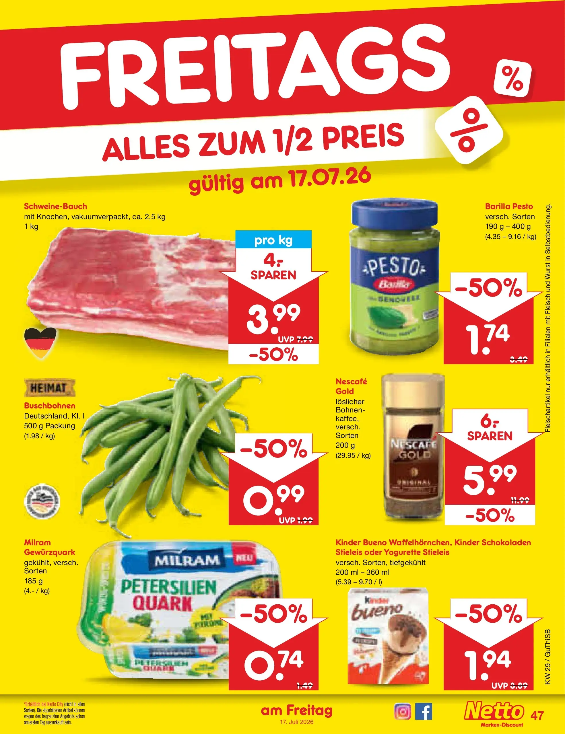Netto Marken-Discount Prospekt Machern (ab 13.07.2026) ยป Angebote | Seite: 69 | Produkte: Nescafe, Barilla, Barilla pesto, Kinder bueno Netto Marken-Discount Prospekt Machern (ab 13.07.2026) ยป Angebote | Seite: 69 | Produkte: Nescafe, Barilla, Barilla pesto, Kinder bueno