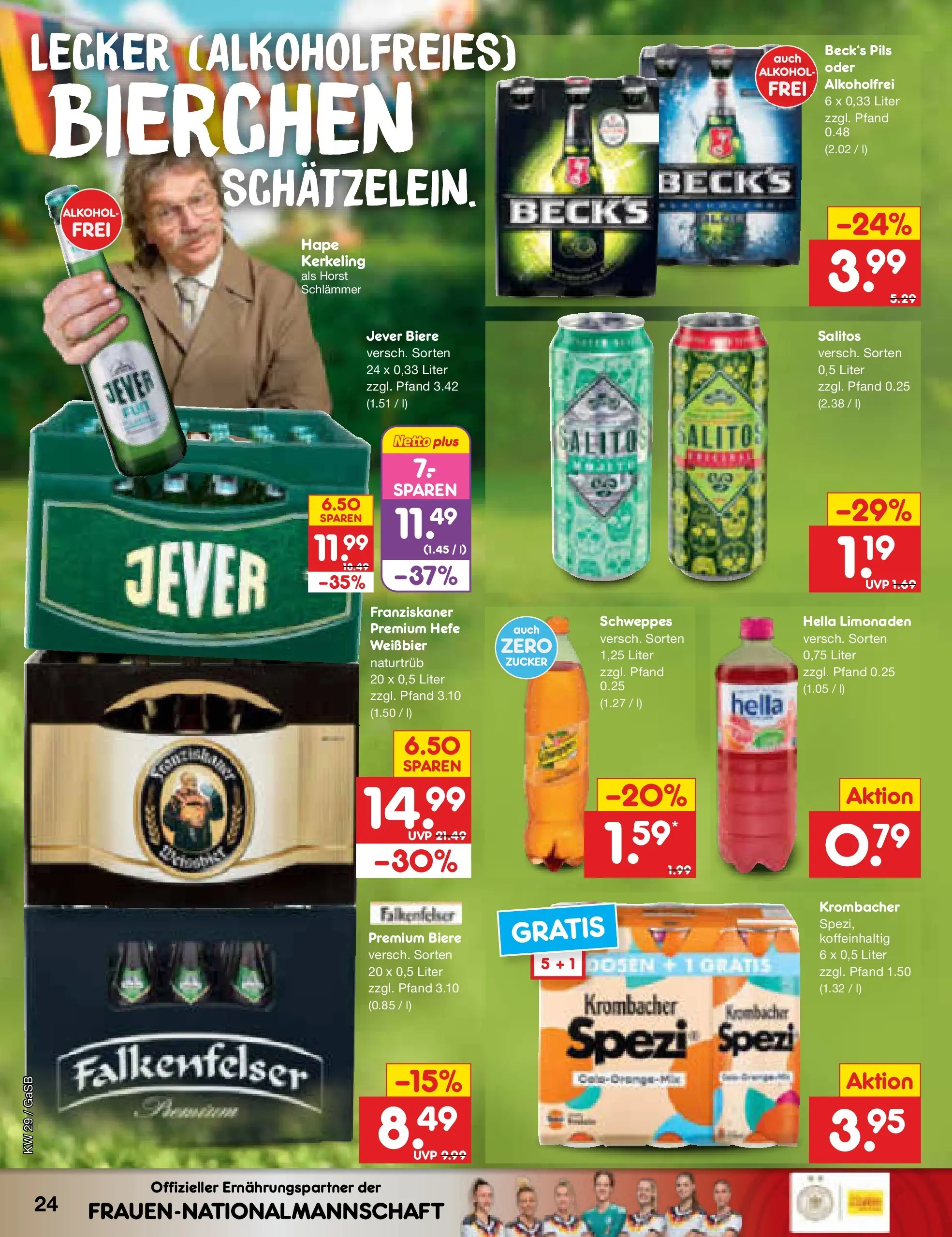 Netto Marken-Discount Prospekt Oldenburg (ab 13.07.2026) ยป Angebote | Seite: 32 | Produkte: Weiรbier, Pils, Jever, Krombacher Netto Marken-Discount Prospekt Oldenburg (ab 13.07.2026) ยป Angebote | Seite: 32 | Produkte: Weiรbier, Pils, Jever, Krombacher