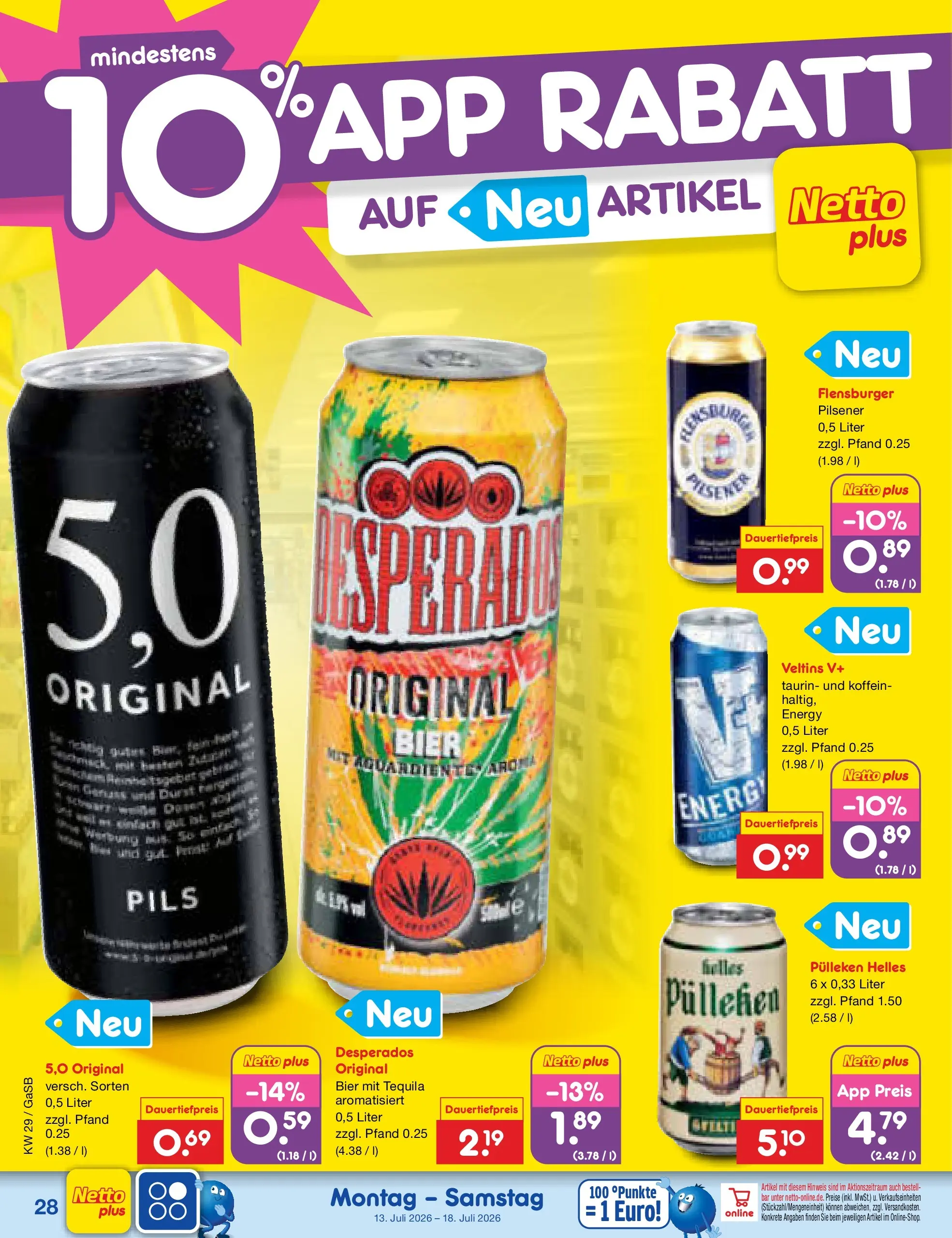 Netto Marken-Discount Prospekt Oldenburg (ab 13.07.2026) ยป Angebote | Seite: 38 | Produkte: Energy, Tequila, Desperados, Veltins Netto Marken-Discount Prospekt Oldenburg (ab 13.07.2026) ยป Angebote | Seite: 38 | Produkte: Energy, Tequila, Desperados, Veltins