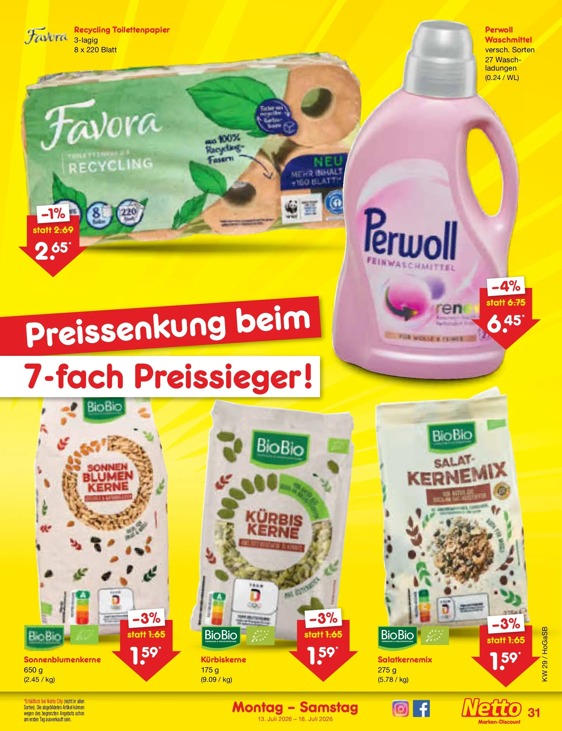 Netto Marken-Discount Prospekt Hannover (ab 13.07.2026) ยป Angebote | Seite: 41 | Produkte: Blumen, Kรผrbis, Salat, Toilettenpapier Netto Marken-Discount Prospekt Hannover (ab 13.07.2026) ยป Angebote | Seite: 41 | Produkte: Blumen, Kรผrbis, Salat, Toilettenpapier