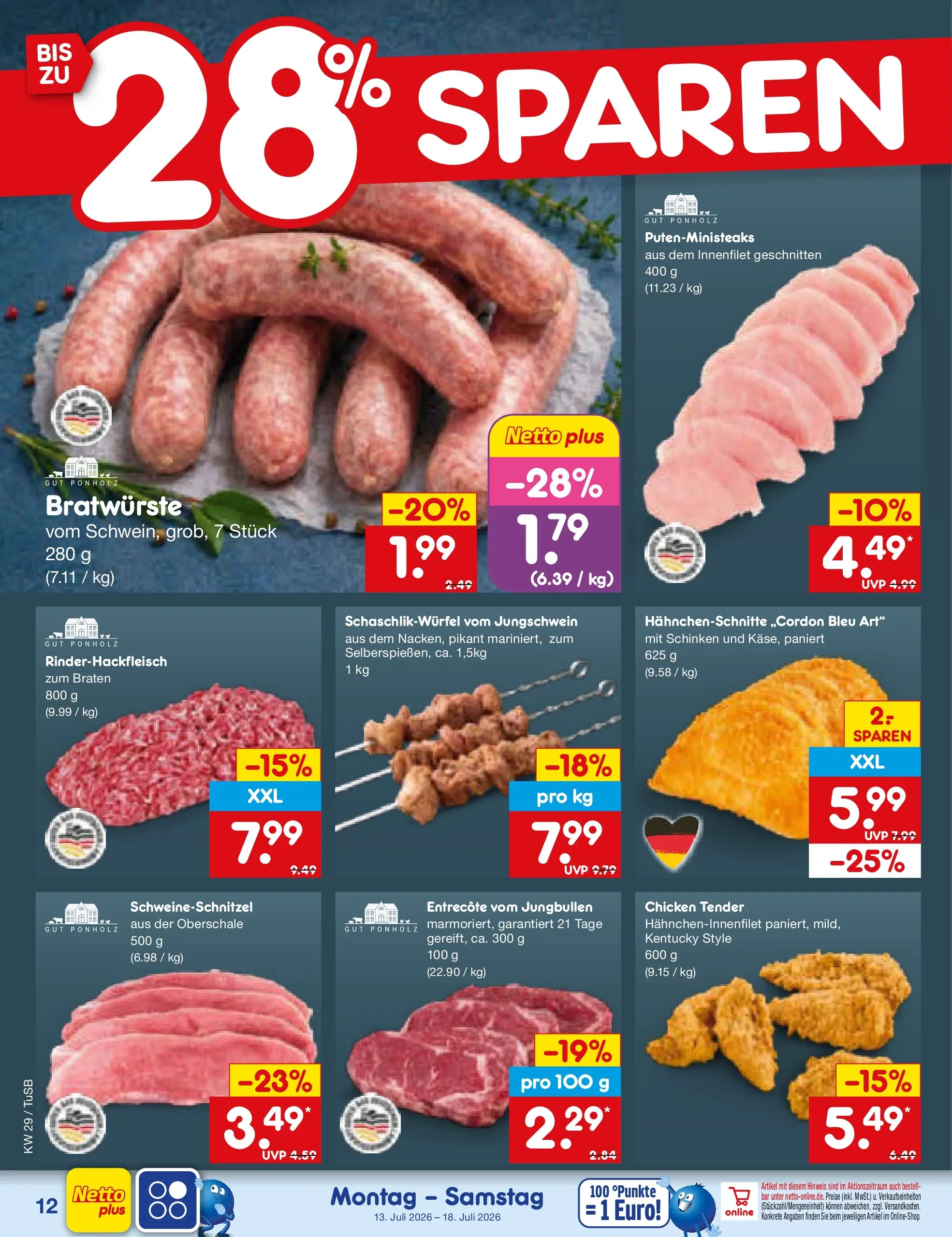 Netto Marken-Discount Prospekt Sindelfingen (ab 13.07.2026) ยป Angebote | Seite: 14 | Produkte: Entrecote, Schinken Netto Marken-Discount Prospekt Sindelfingen (ab 13.07.2026) ยป Angebote | Seite: 14 | Produkte: Entrecote, Schinken