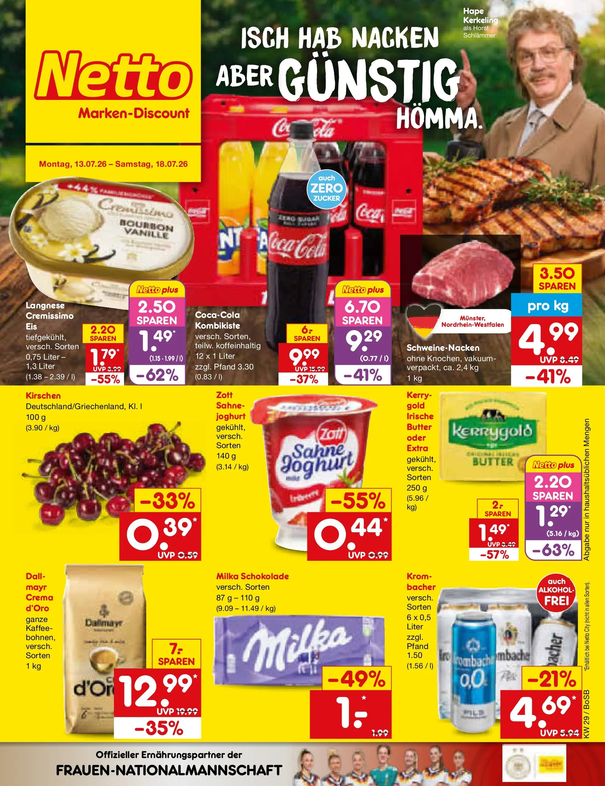 Netto Marken-Discount Prospekt Bochum (ab 13.07.2026) ยป Angebote | Seite: 1 | Produkte: Langnese, Joghurt, Milka, Zucker Netto Marken-Discount Prospekt Bochum (ab 13.07.2026) ยป Angebote | Seite: 1 | Produkte: Langnese, Joghurt, Milka, Zucker