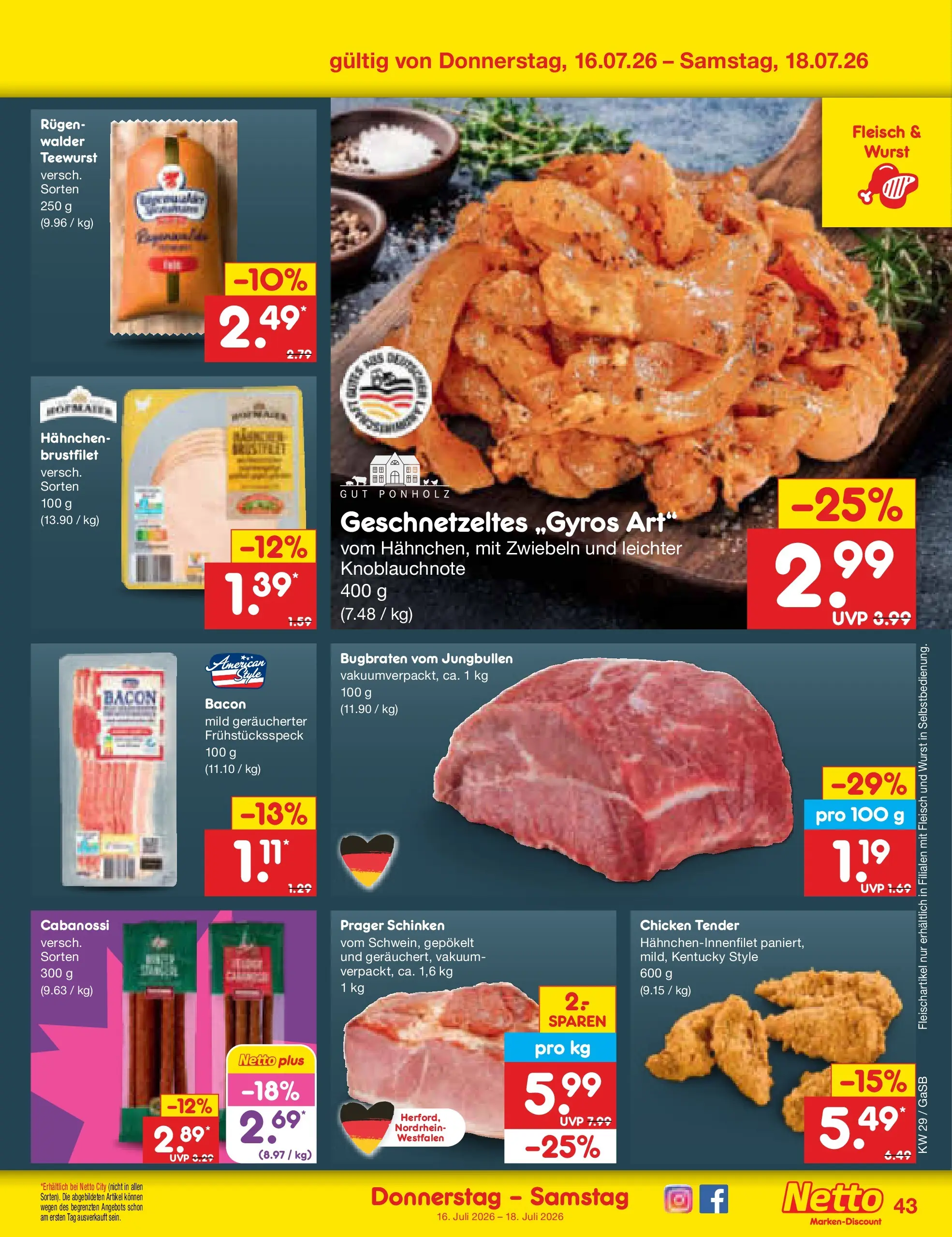 Netto Marken-Discount Prospekt Oldenburg (ab 13.07.2026) ยป Angebote | Seite: 61 | Produkte: Zwiebeln, Wurst, Schinken, Fleisch Netto Marken-Discount Prospekt Oldenburg (ab 13.07.2026) ยป Angebote | Seite: 61 | Produkte: Zwiebeln, Wurst, Schinken, Fleisch