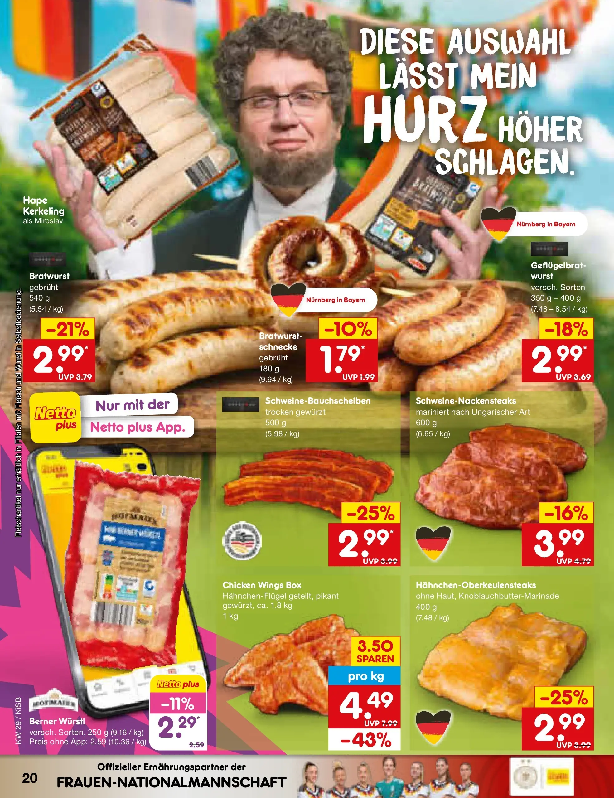 Netto Marken-Discount Prospekt Nürnberg (ab 13.07.2026) » Angebote | Seite: 28 | Produkte: Box, Würstl, Bratwurst, Fleisch Netto Marken-Discount Prospekt Nürnberg (ab 13.07.2026) » Angebote | Seite: 28 | Produkte: Box, Würstl, Bratwurst, Fleisch