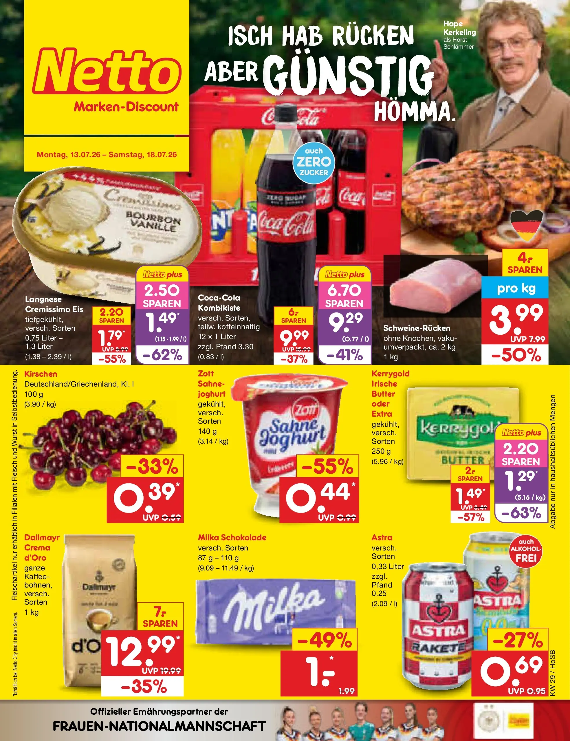 Netto Marken-Discount Prospekt Hannover (ab 13.07.2026) ยป Angebote | Seite: 1 | Produkte: Schokolade, Kirschen, Dallmayr, Sahne Netto Marken-Discount Prospekt Hannover (ab 13.07.2026) ยป Angebote | Seite: 1 | Produkte: Schokolade, Kirschen, Dallmayr, Sahne